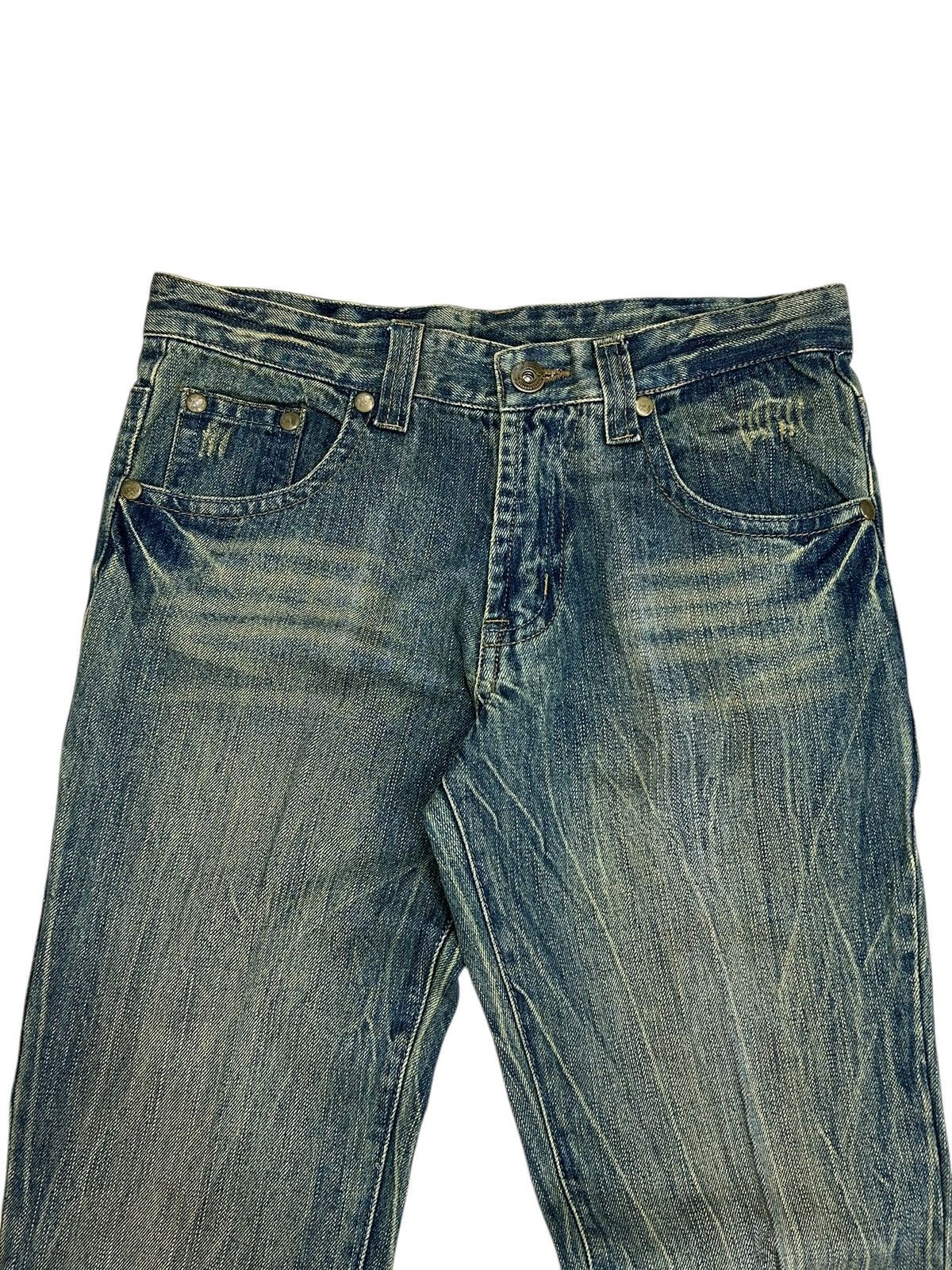 Kapital Japanese Brand Jean Washed Blue Way Jean Zigzag Boro Pcoket Size US 31 - 7 Thumbnail