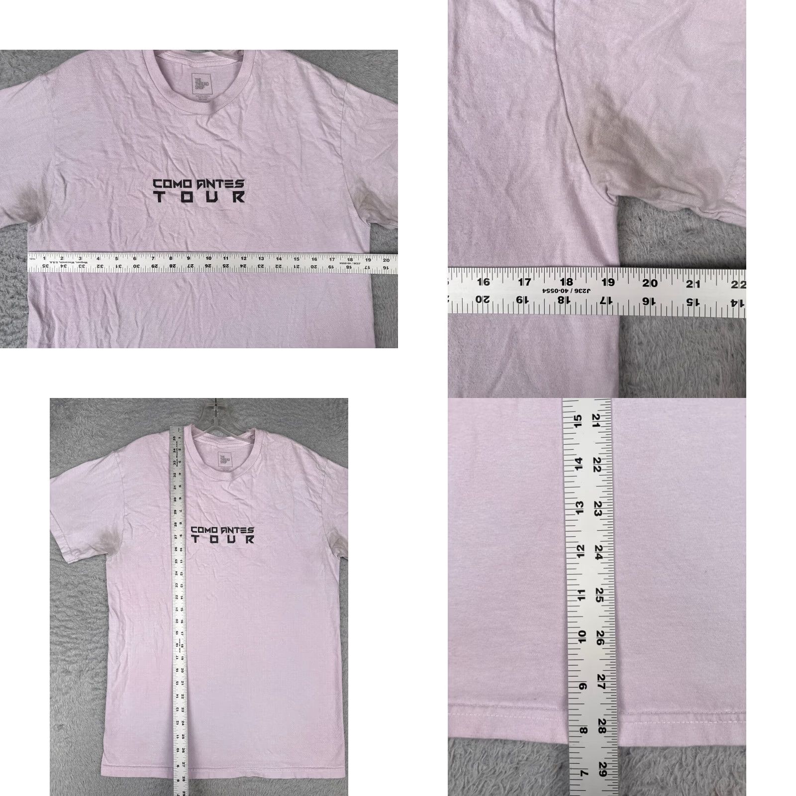 Vintage The Thread Shop Shirt Men M Purple Cotton Jersey Logo Short Sleeve Crew Neck T-Shirt Music 90s Vintage Boys Mens Reads Size US M / EU 48-50 / 2 - 8 Thumbnail