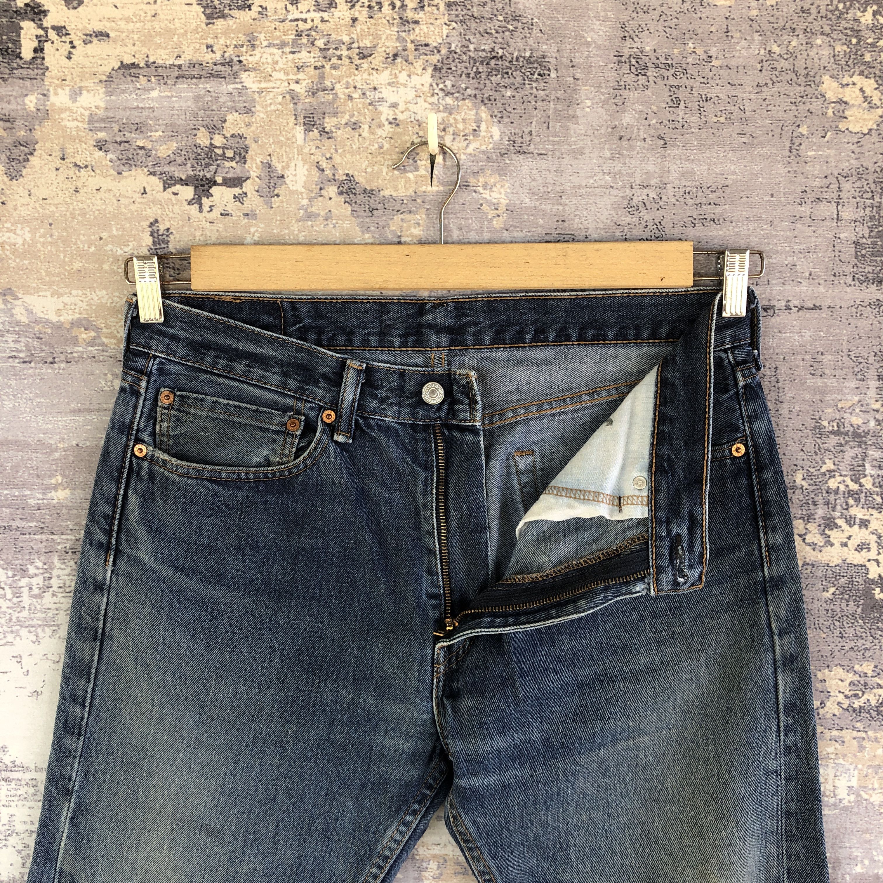 Levi's Vintage Y2K Distressed Levis 505 Jeans Levi's Faded Denim Size US 32 / EU 48 - 6 Thumbnail