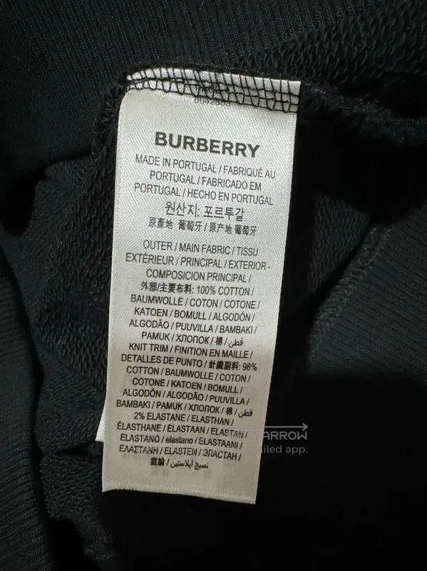 Burberry Burberry Black Cotton Logo Sweatshirt. Size XXS / US 00 / IT 34 - 5 Thumbnail