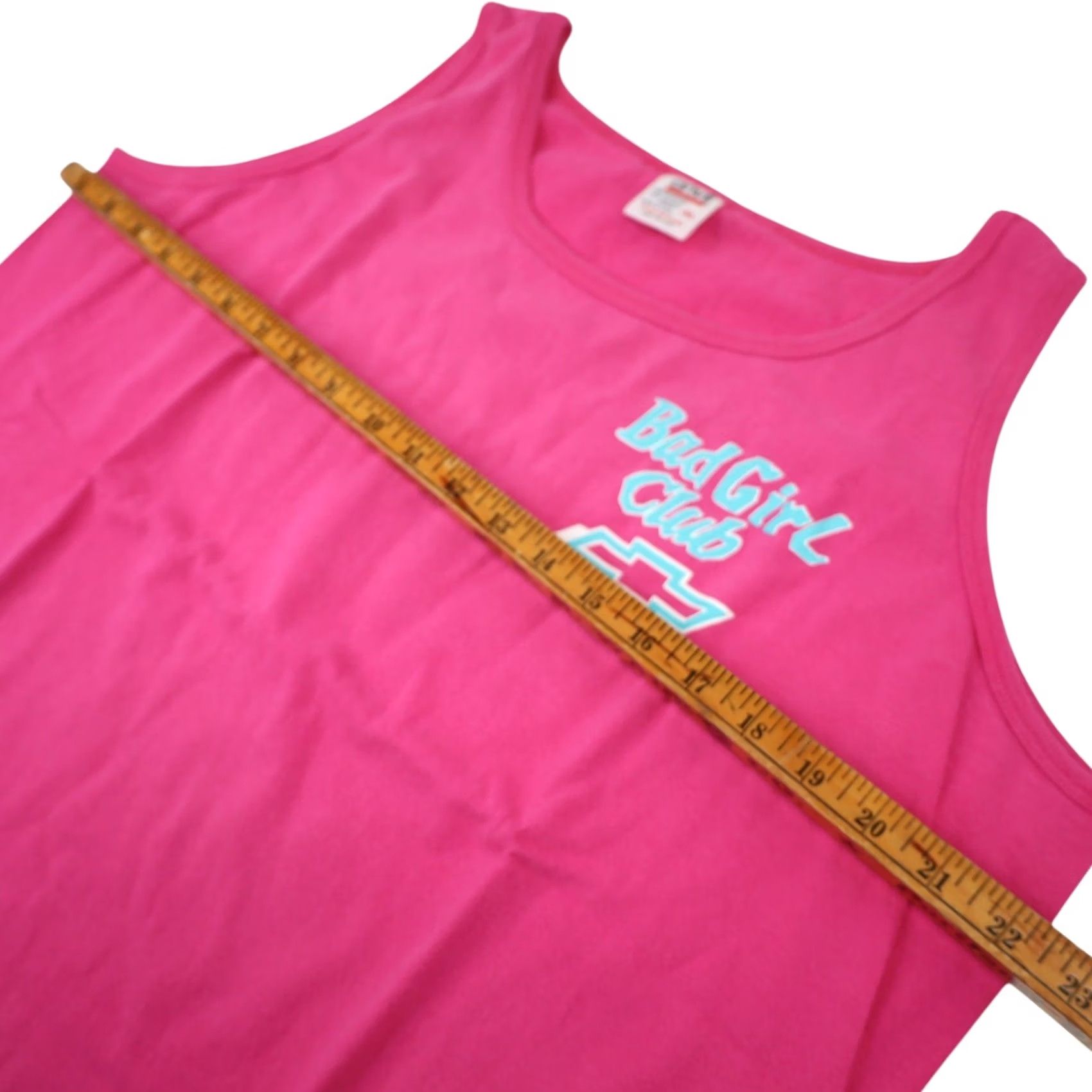 Pinko VINTAGE Chevy "Bad Girl Club" Graphic Tank Top Pink Women XL Tank Shirt Size XL / US 12-14 / IT 48-50 - 6 Thumbnail