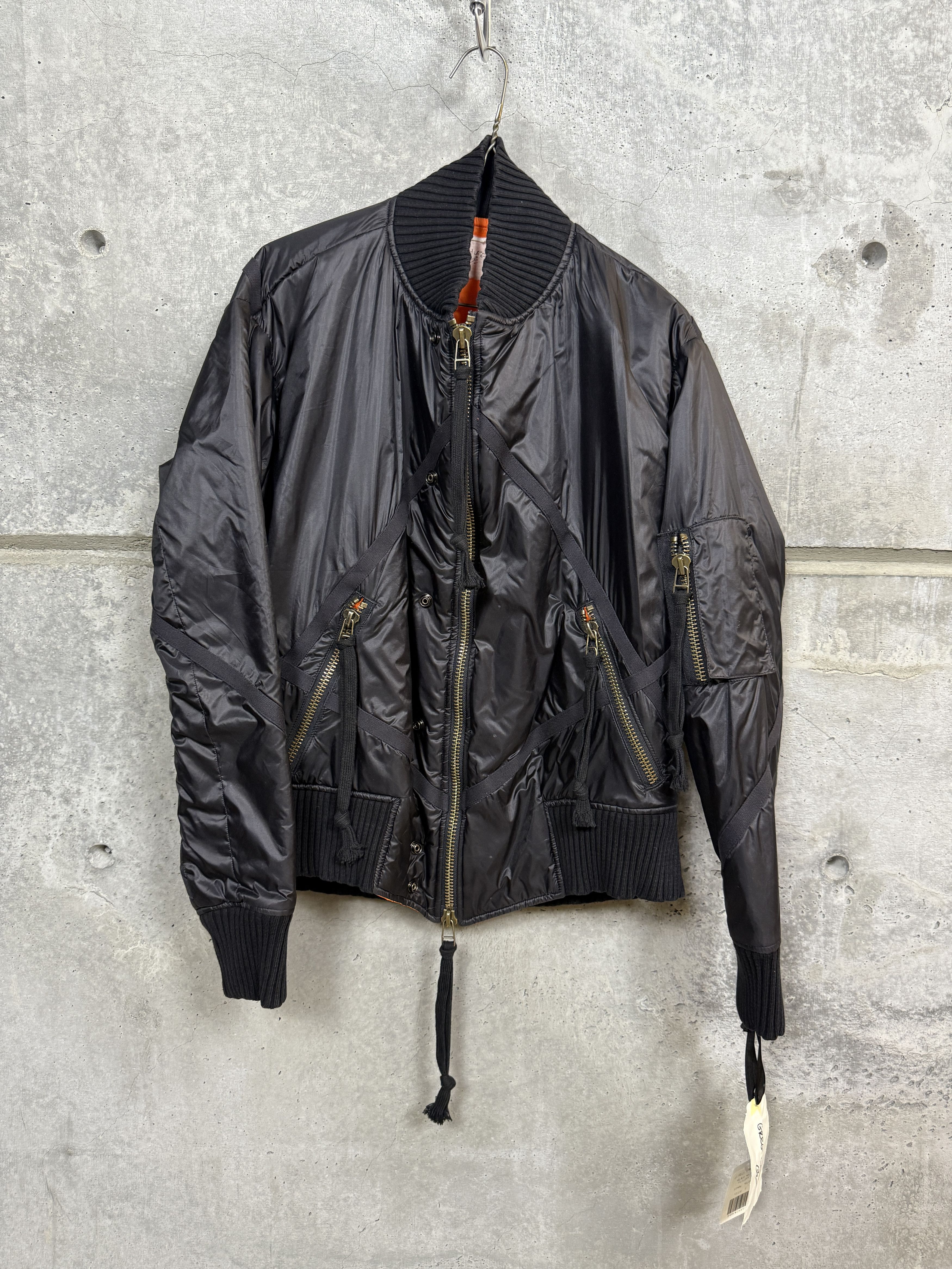 Greg Lauren $1350 Greg Lauren Black Nylon Flight Jacket Size US M / EU 48-50 / 2 - 1 Thumbnail