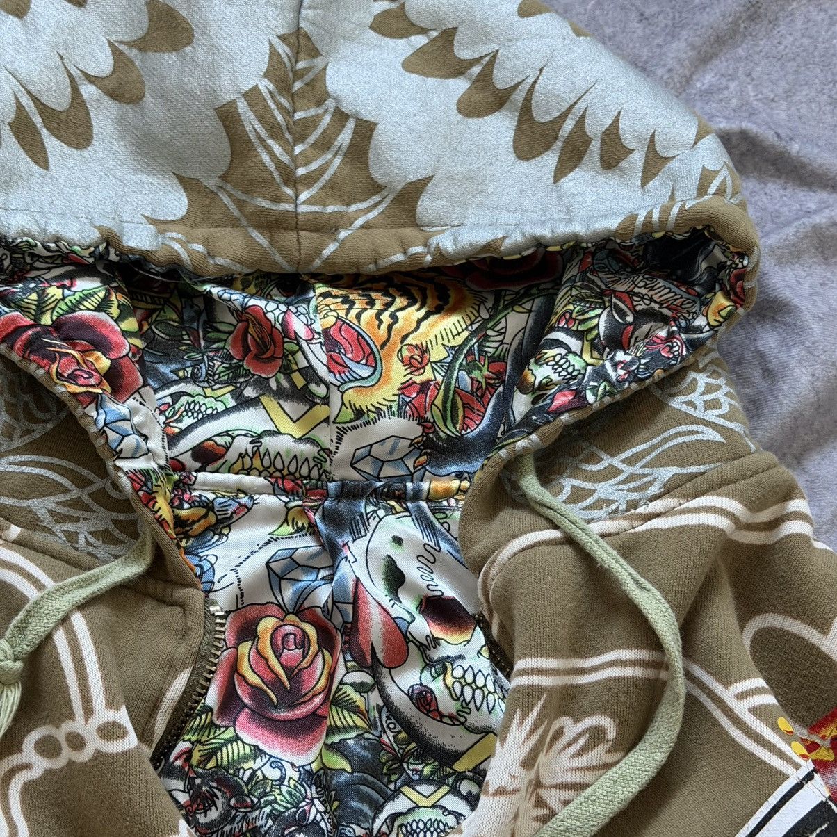 Christian Audigier Y2K Christian Audigier Los Angeles Skull Full Zip Hoodie Size US XXL / EU 58 / 5 - 7 Thumbnail