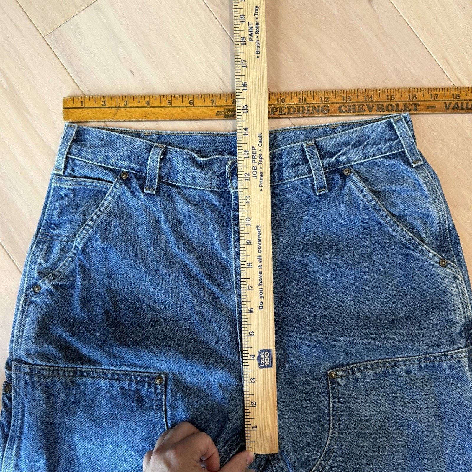 Carhartt Vintage Carhartt Double Knee Pants 31 Blue Denim Straight Size US 31 - 6 Thumbnail