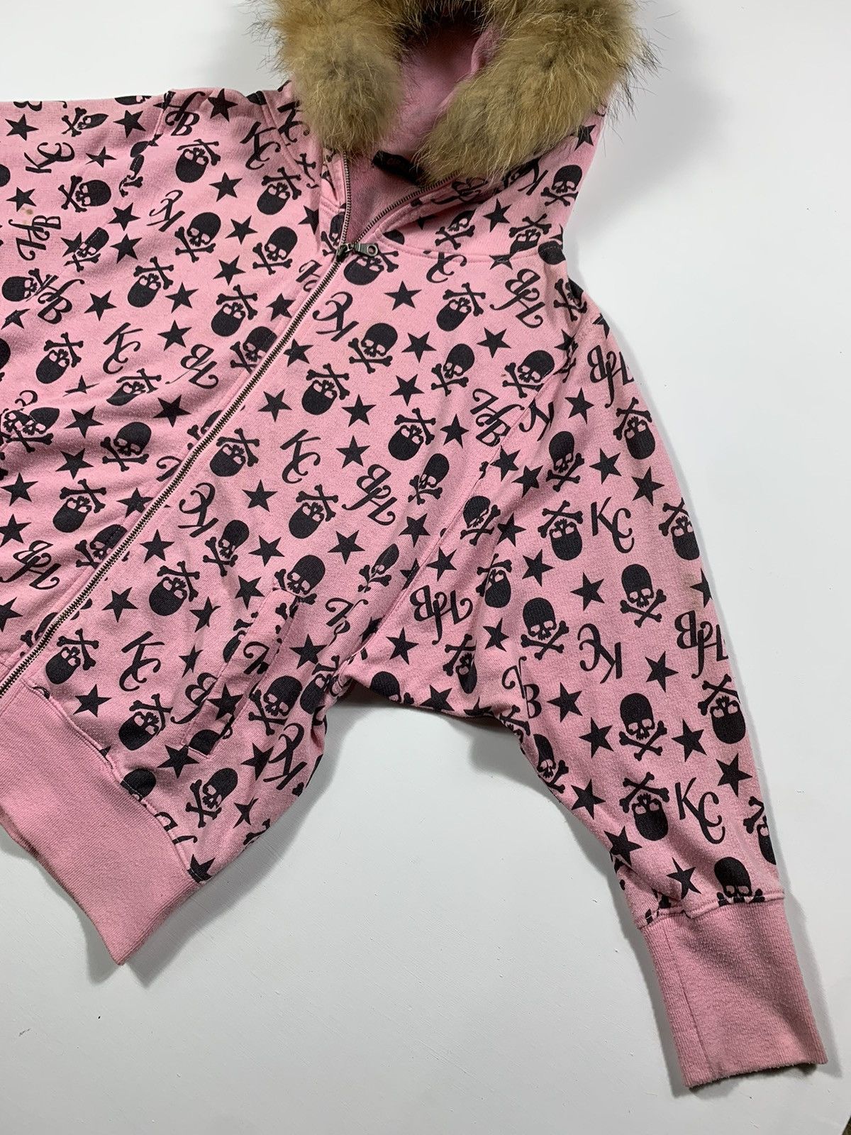 Hysteric Glamour Faux Fur Zip Hoodie Full Print Skull Lgb Style Size US M / EU 48-50 / 2 - 4 Thumbnail