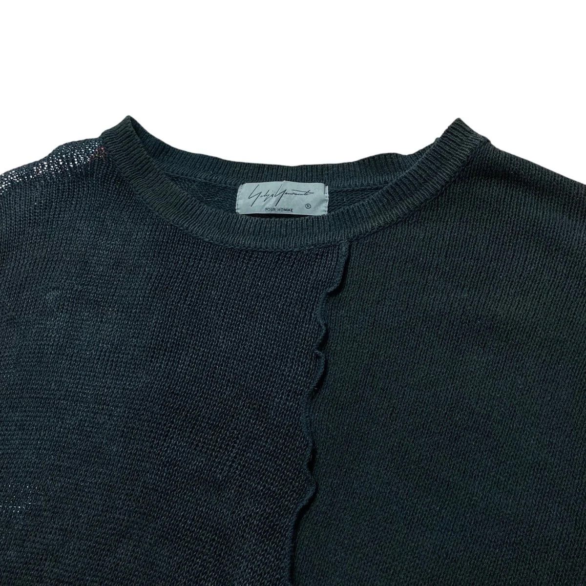 Yohji Yamamoto Yohji Yamamoto pour homme19SS/Cotton silk/Crew neck knit Size US L / EU 52-54 / 3 - 3 Thumbnail