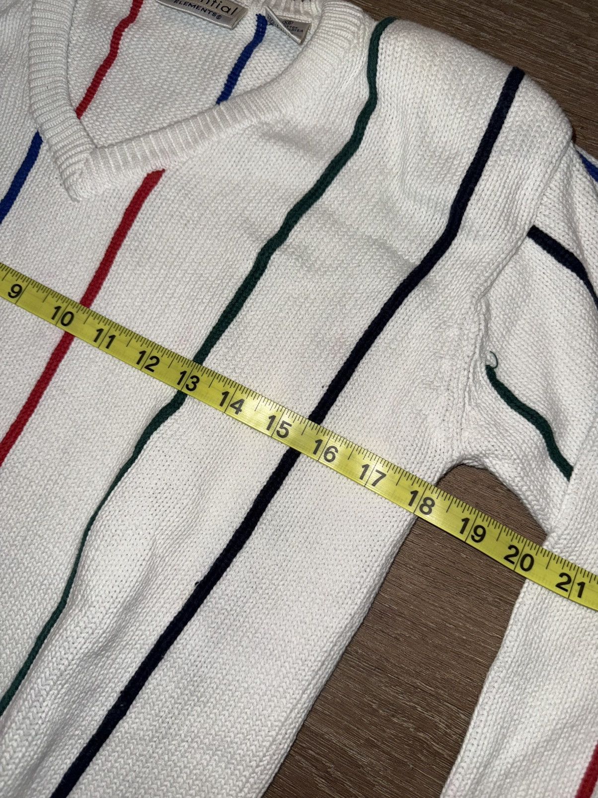 Vintage ***FINAL DROP***RARE 80s PINSTRIPE PULLOVER SWEATER XS Size US XS / EU 42 / 0 - 2 Thumbnail