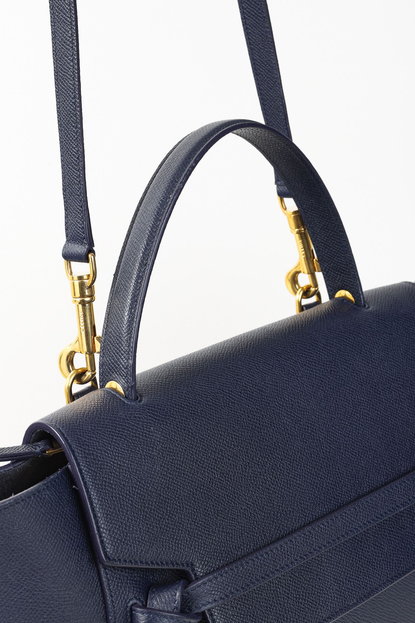 Celine Celine Mini Belt Navy Grained Calfskin Bag Size ONE SIZE - 8 Thumbnail