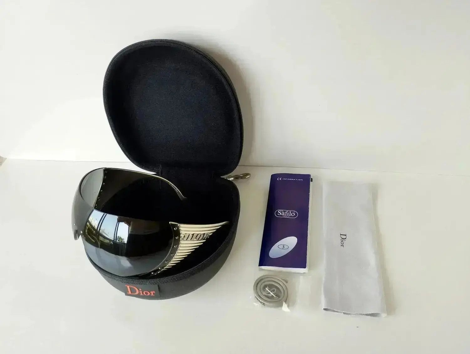 Dior DIOR Sunglasses Bike 1 Wrap Shield Mask Ski Galliano Era Size ONE SIZE - 6 Thumbnail