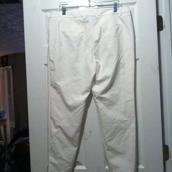 Jones New York JONES NEW YORK WOMEN'S 63%COTTON32%NYLON CASUAL PANTS 14/27" Size 36" / US 14 / IT 50 - 4 Thumbnail
