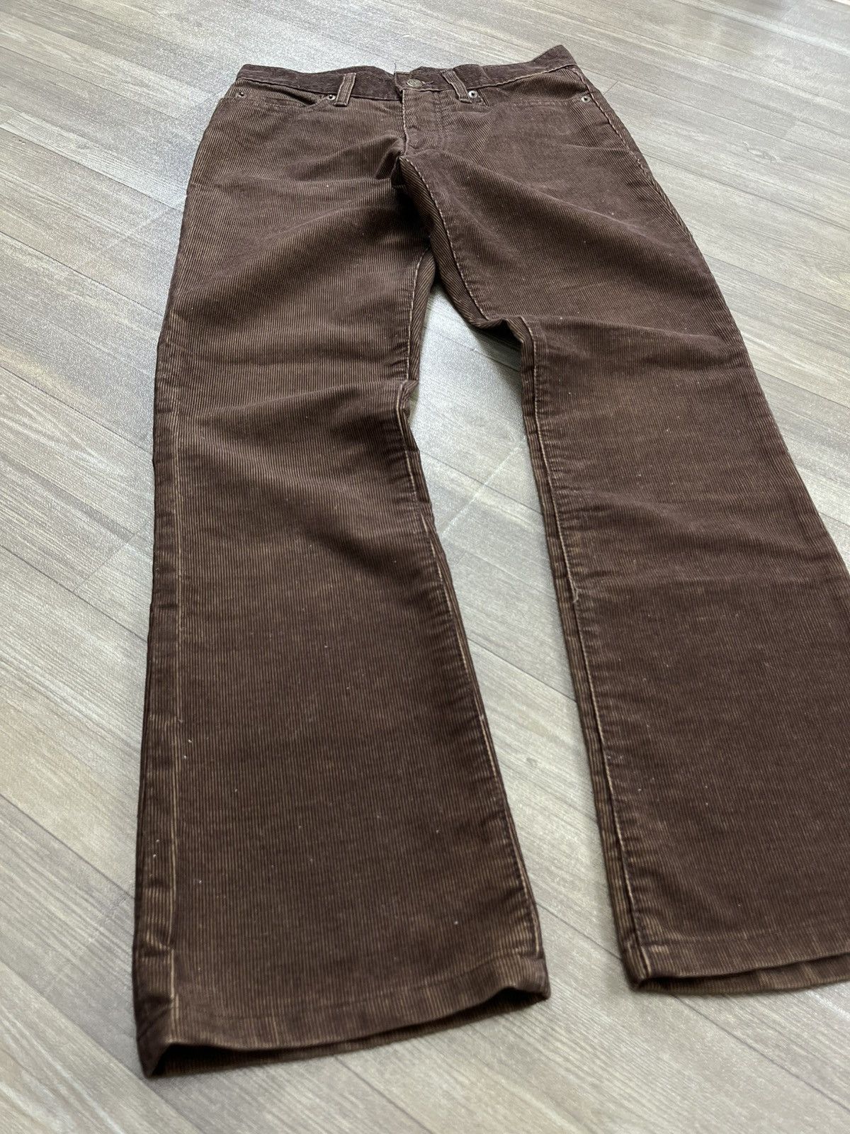 Tornado Mart 2000s Tornado Mart Japan Corduroy Flared Jeans Lgb Style Y2K Size US 27 - 3 Thumbnail