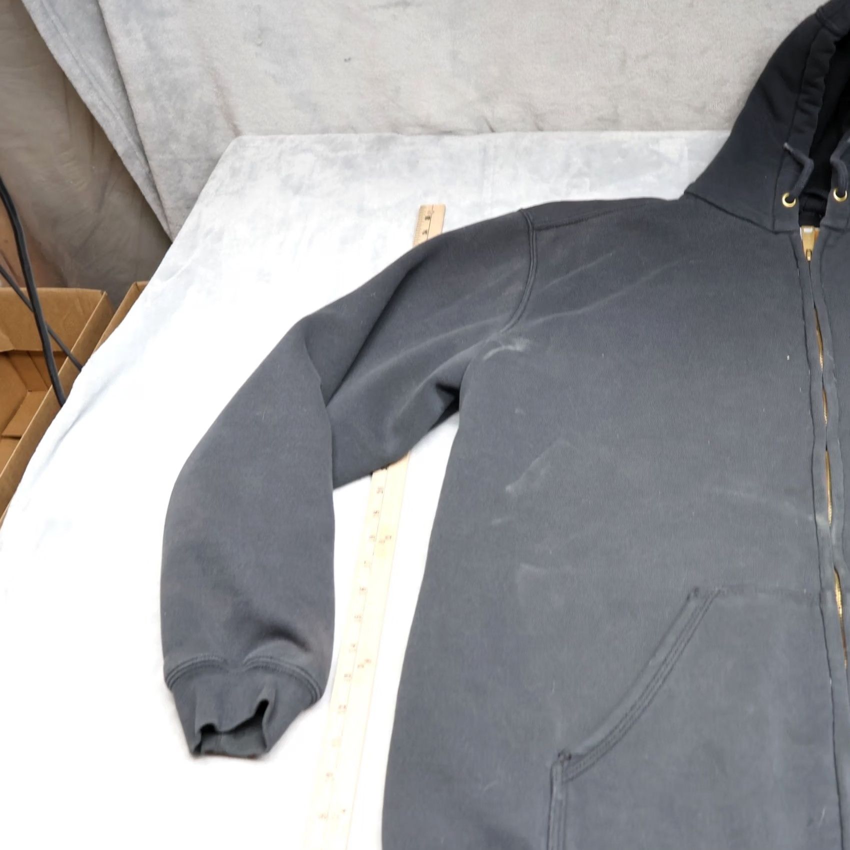Carhartt Carhartt Jacket Mens XL Tall Black Hood Workwear Thermal Heavy Rain Defender Size US XL / EU 56 / 4 - 2 Thumbnail