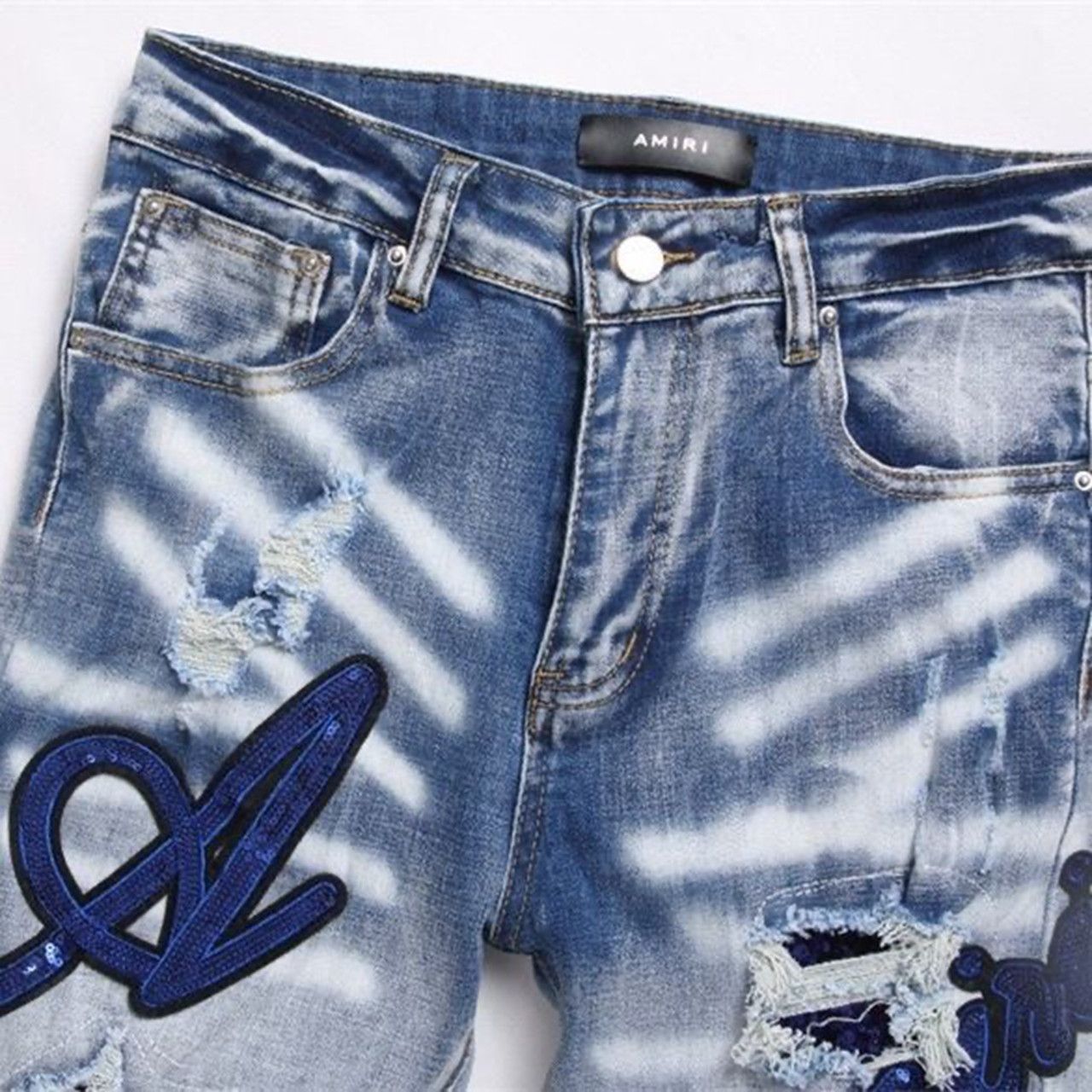 Other micro trumpet starry jeans light luxury jeans Size US 34 / EU 50 - 5 Thumbnail