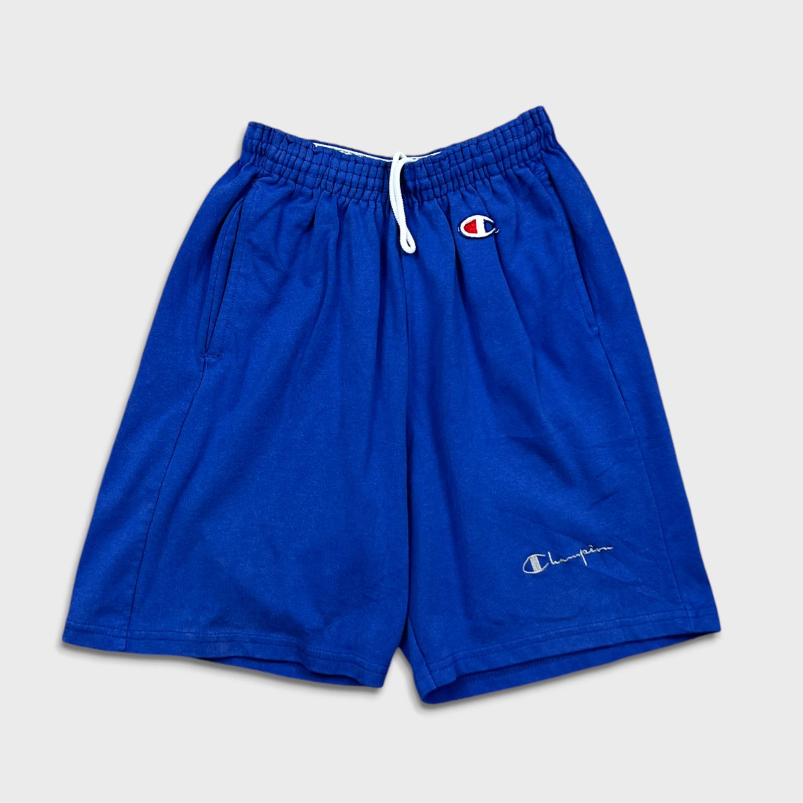 Champion × Vintage VTG 90s Champion Shorts Small C Logo Pocketed USA Fleece Gym Size US 26 / EU 42 - 1 Thumbnail