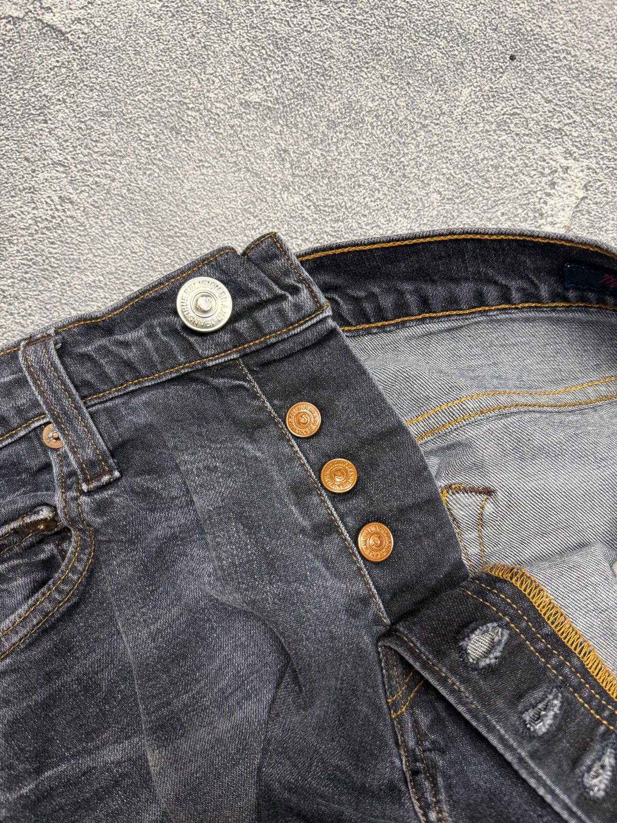 True Religion Vintage True Religion Jeans 90s Luxury Streetwear Size US 31 - 12 Thumbnail