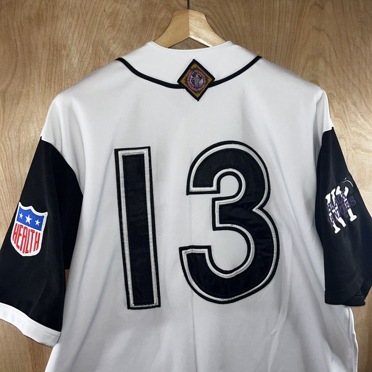 Vintage VINTAGE HEADGEAR NEGRO LEAGUES BLACK YANKEES BASEBALL JERSEY Size US XXL / EU 58 / 5 - 8 Thumbnail