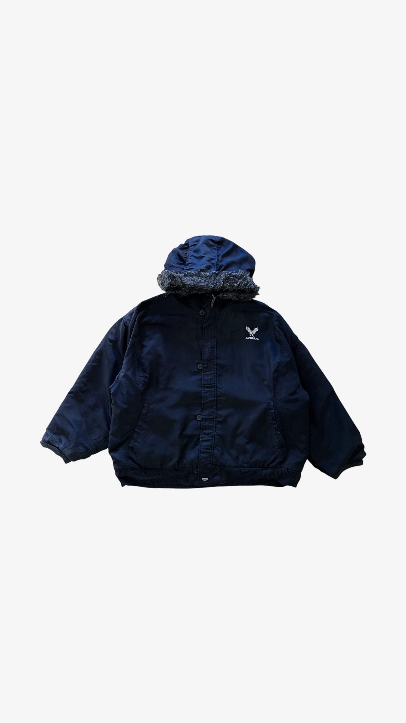 Avirex Vintage 90s Men's AVIREX Reversible Fleece Bomber Jacket Size US XL / EU 56 / 4 - 2 Thumbnail