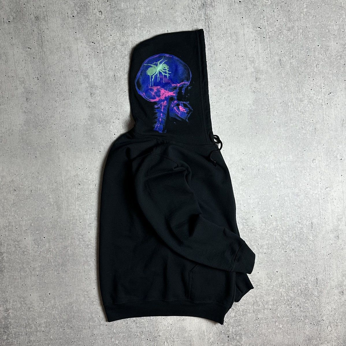 Gildan The Prodigy Zip Up Hoodie Ant Logo Skull X-Ray Print Black S Size US S / EU 44-46 / 1 - 7 Thumbnail