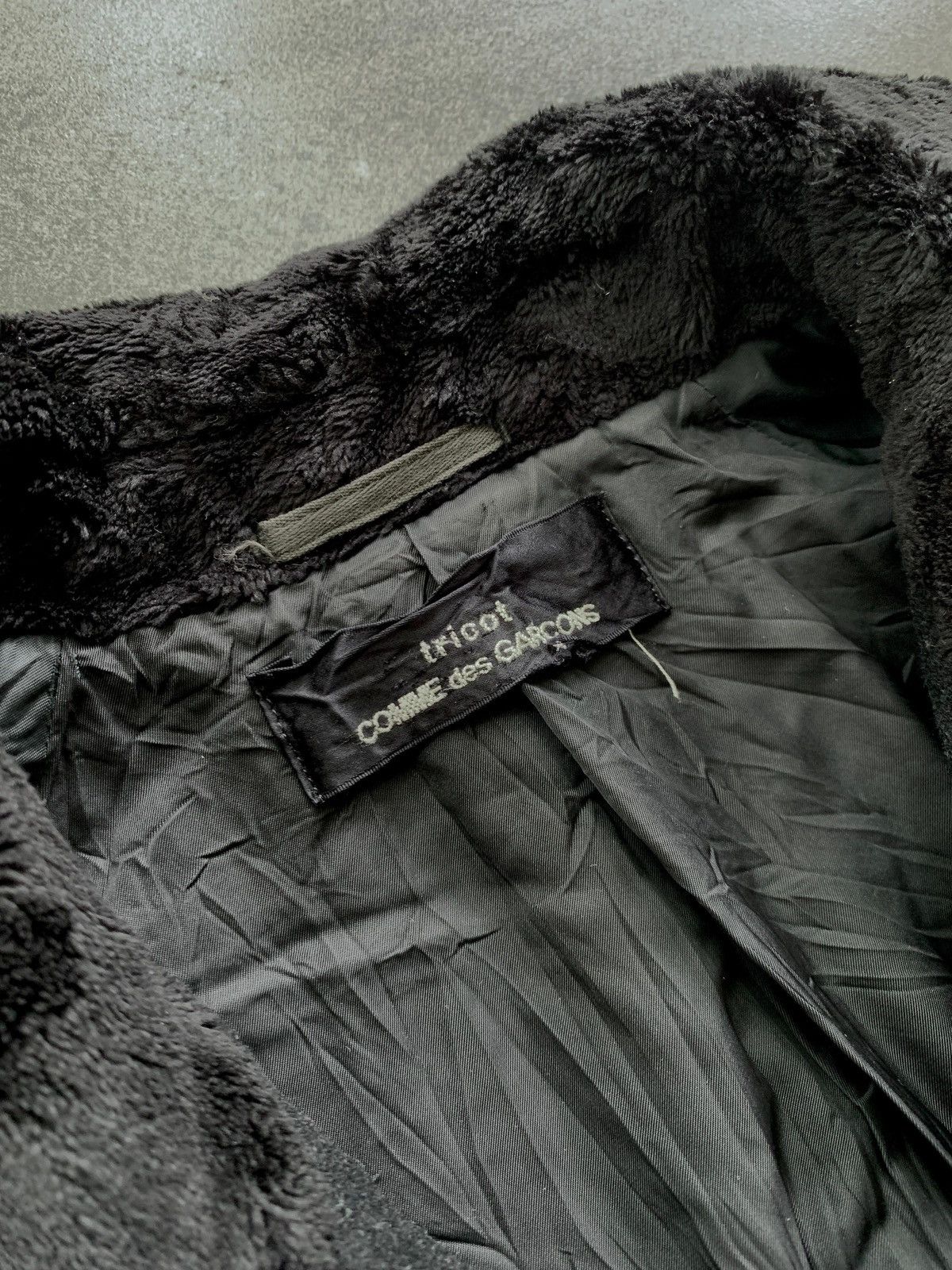Comme des Garcons FREE TAX! 1991 Heavy Wool Fur Collared Coat Jacket Size US M / EU 48-50 / 2 - 9 Thumbnail