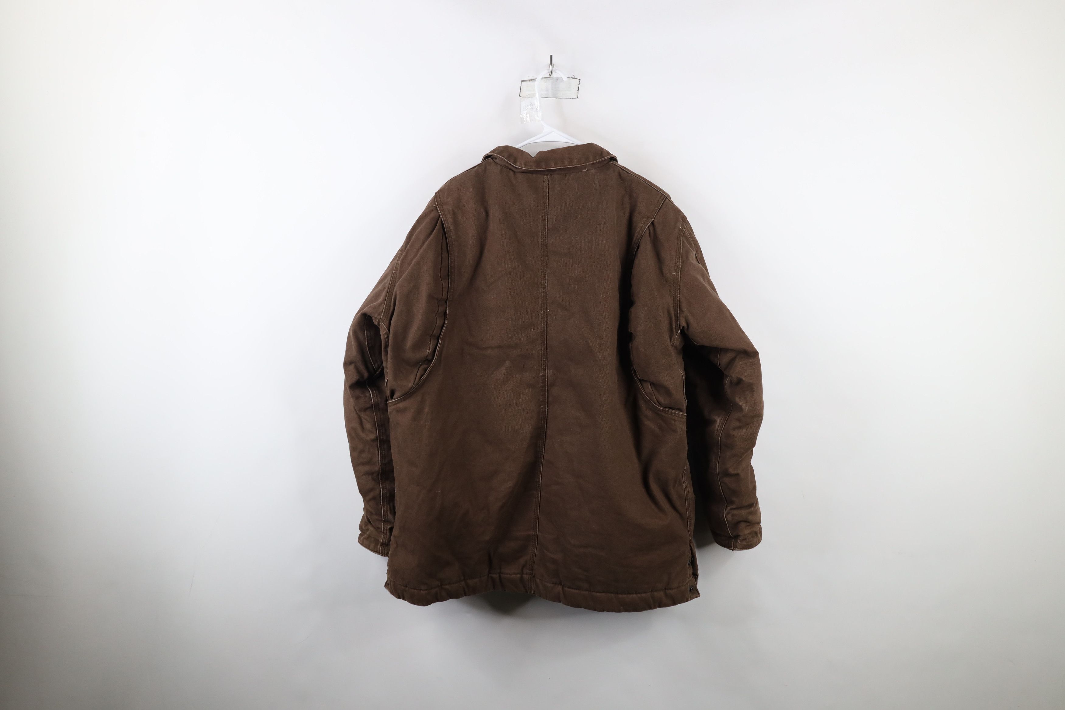 Vintage Vintage 90s Y2K Streetwear Canvas Chore Barn Jacket Brown Size US L / EU 52-54 / 3 - 13 Thumbnail