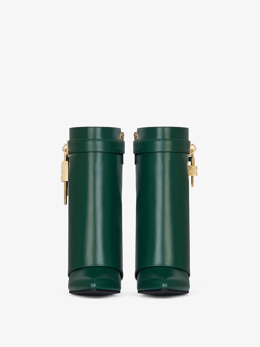 Givenchy o1w1db10525 Shark Lock Ankle Boots in Green Size US 7 / IT 37 - 4 Thumbnail