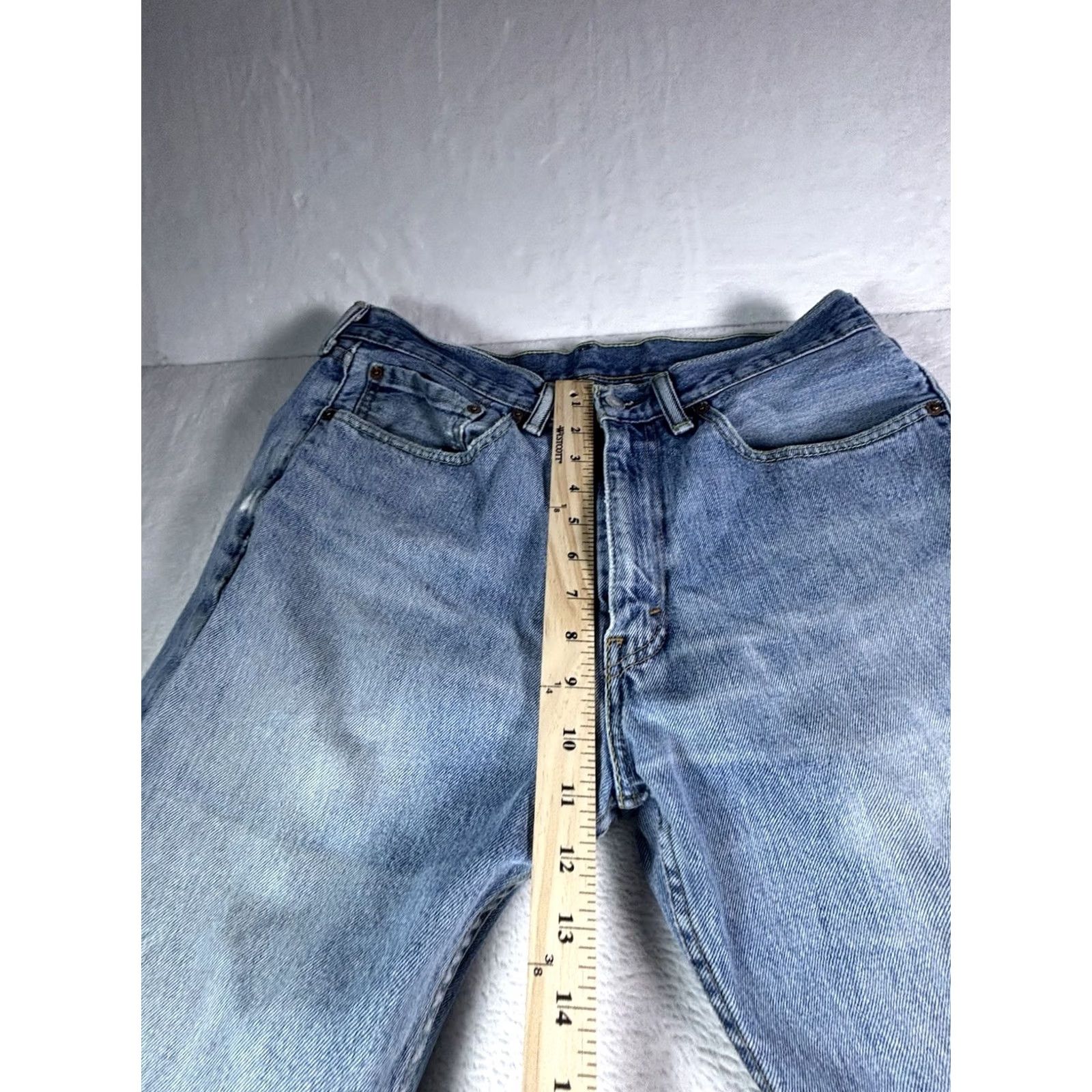 Denime VINTAGE Levis 505 Jeans 34x32 Medium Wash Straight Mens Denim Shirt? Size US 34 / EU 50 - 3 Thumbnail