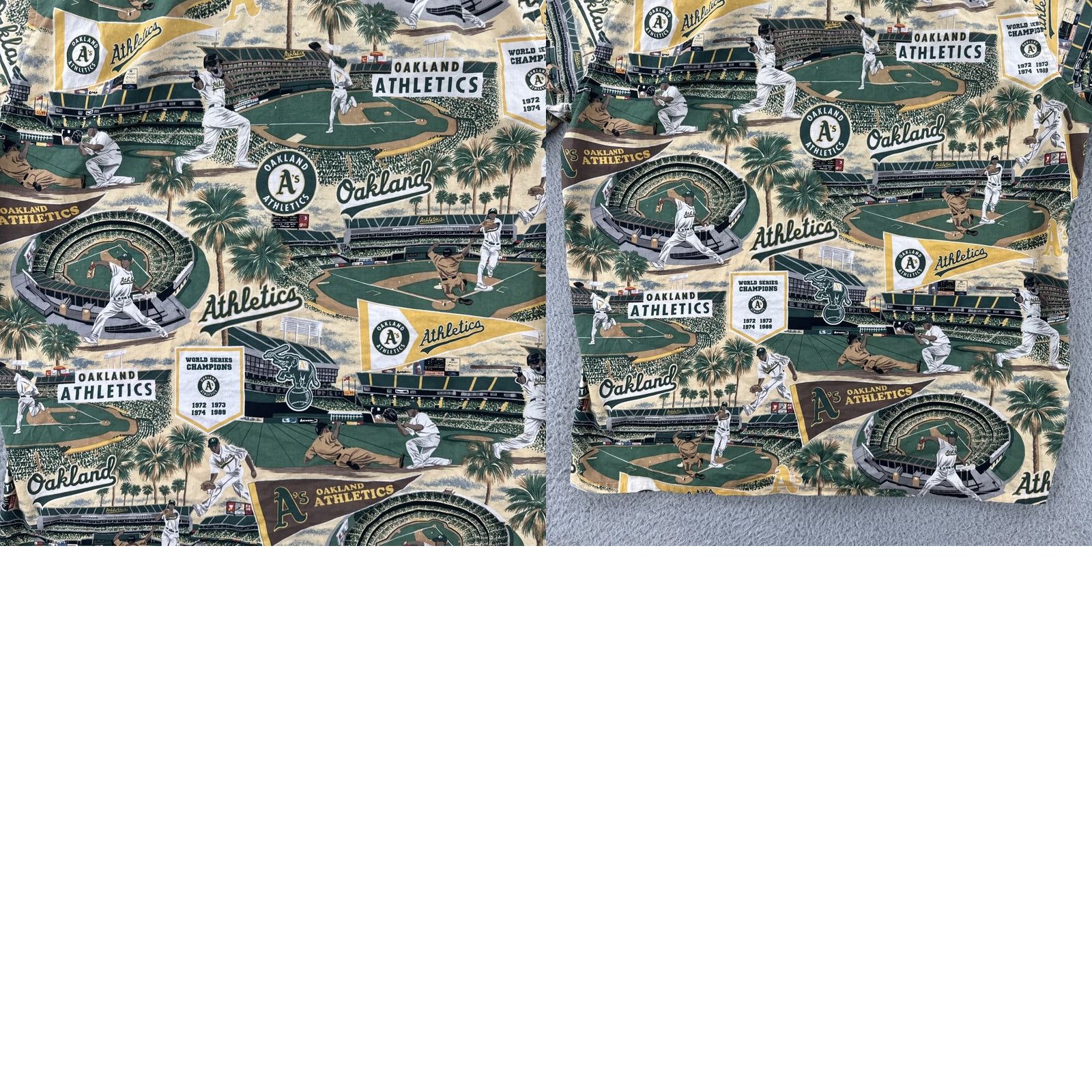 Reyn Spooner Reyn Spooner Men’s Large MLB Baseball Oakland Athletics Cotton Button-Up Shirt Size US L / EU 52-54 / 3 - 11 Thumbnail