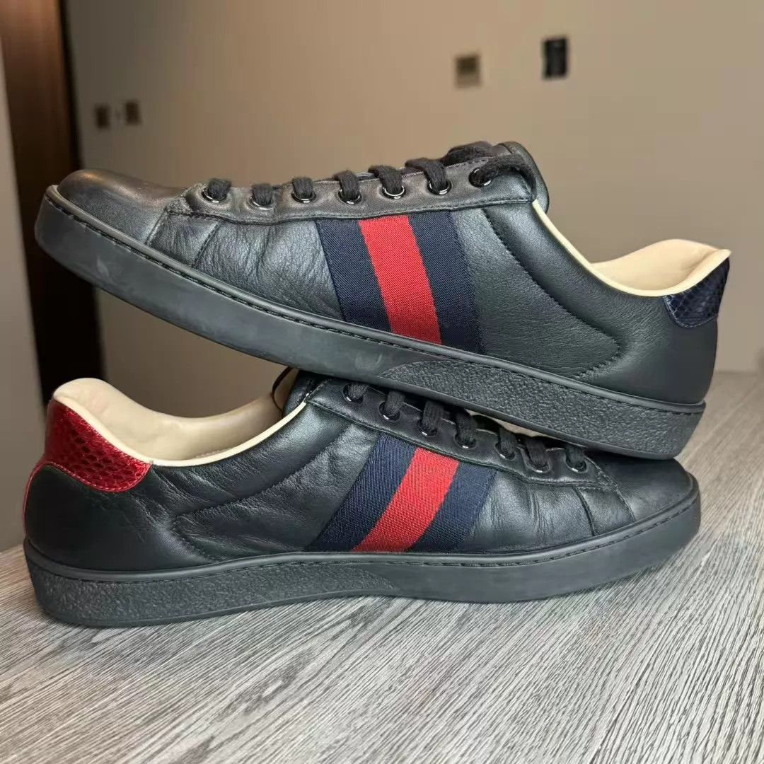 Gucci Gucci ACE Bee Embroidered 42.5 EU Size US 9.5 / EU 42-43 - 3 Thumbnail