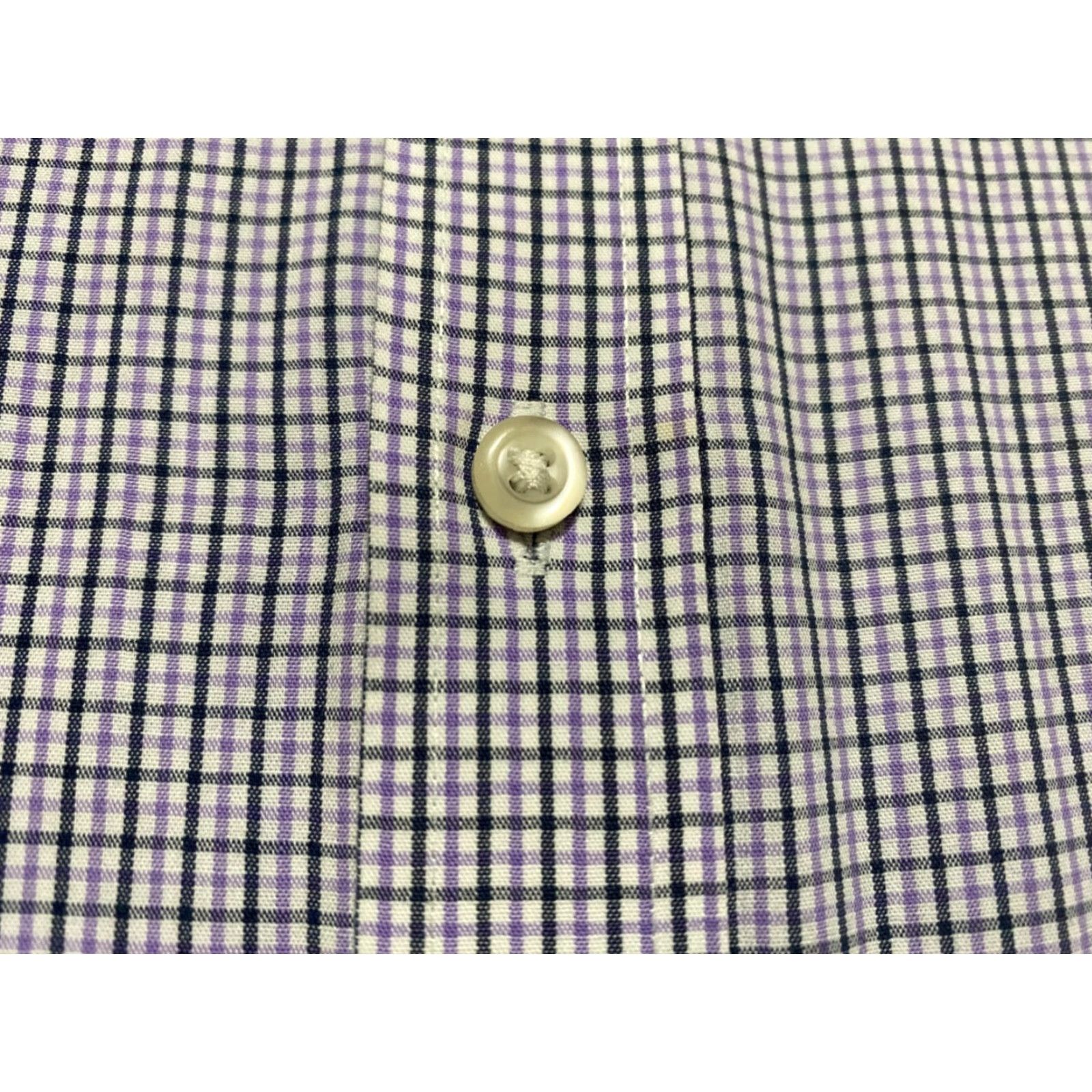 Stafford Stafford Shirt Men 17.5 Tall Multicolor Plaid L/S Button-Front Easy Care Size US XXL / EU 58 / 5 - 4 Thumbnail