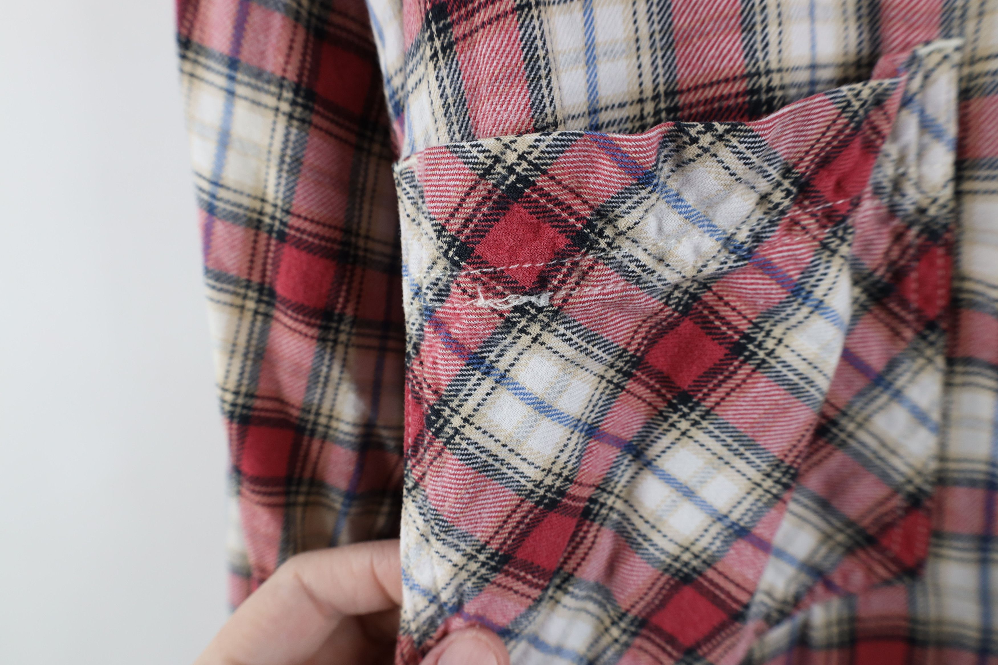 Levi's × Vintage Vintage 90s Levis Flannel Collared Button Down Shirt Plaid Size US XL / EU 56 / 4 - 7 Thumbnail