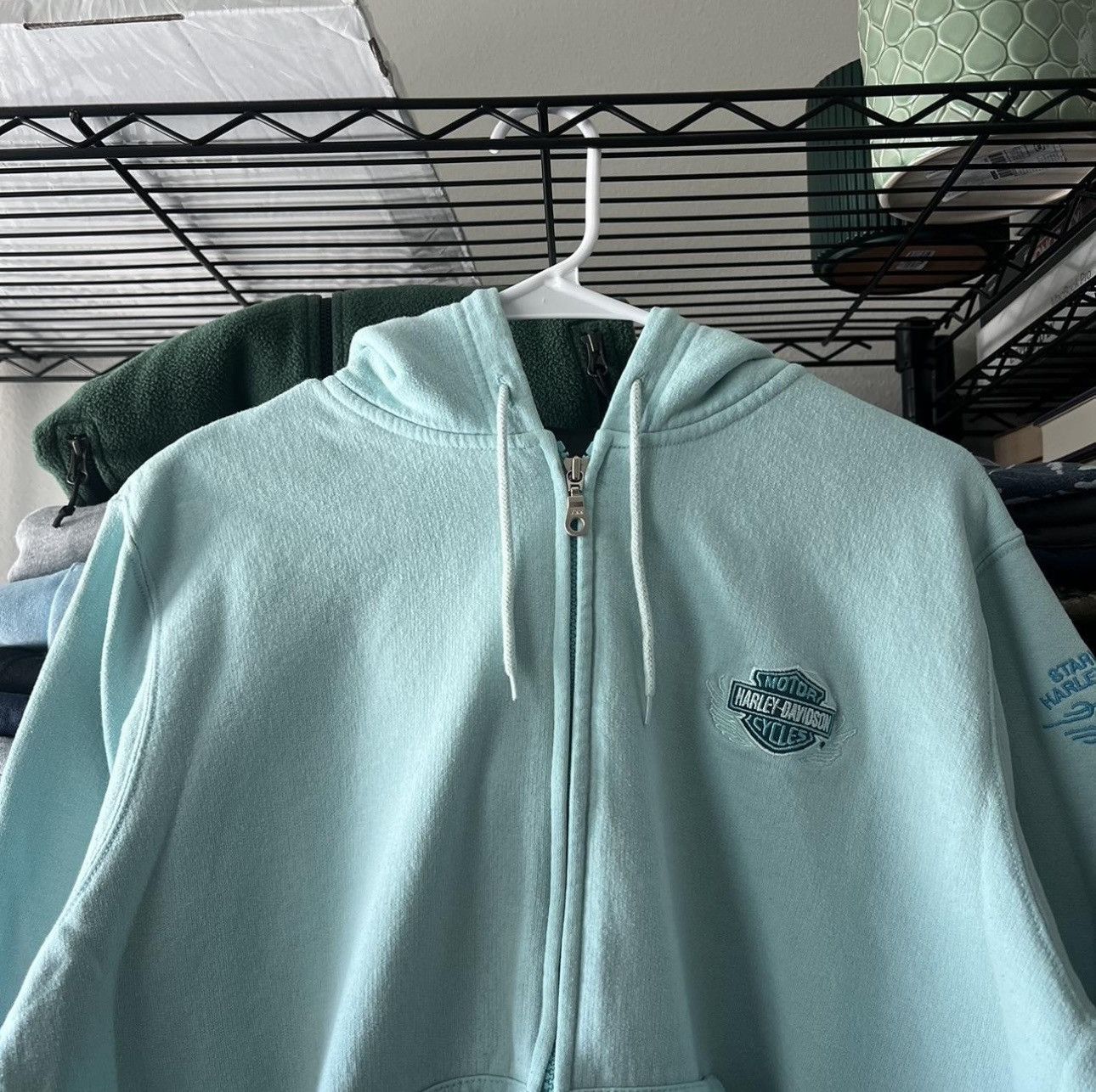 Harley Davidson × Vintage Harley Davidson Hoodie Size L / US 10 / IT 46 - 2 Thumbnail