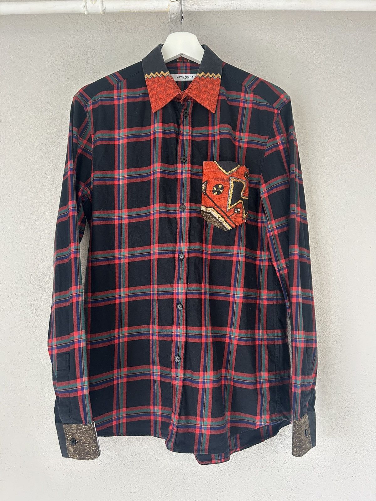 Givenchy Plaid Button-Up Shirt Size US S / EU 44-46 / 1 - 1 Thumbnail