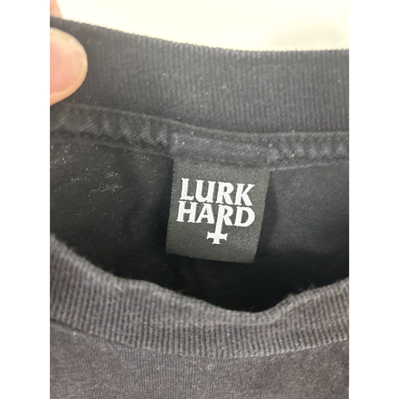 Vintage Lurk Hard T-Shirt Mens Small Black Camouflage Graphic Short Sleeve Shirt Size US S / EU 44-46 / 1 - 7 Thumbnail