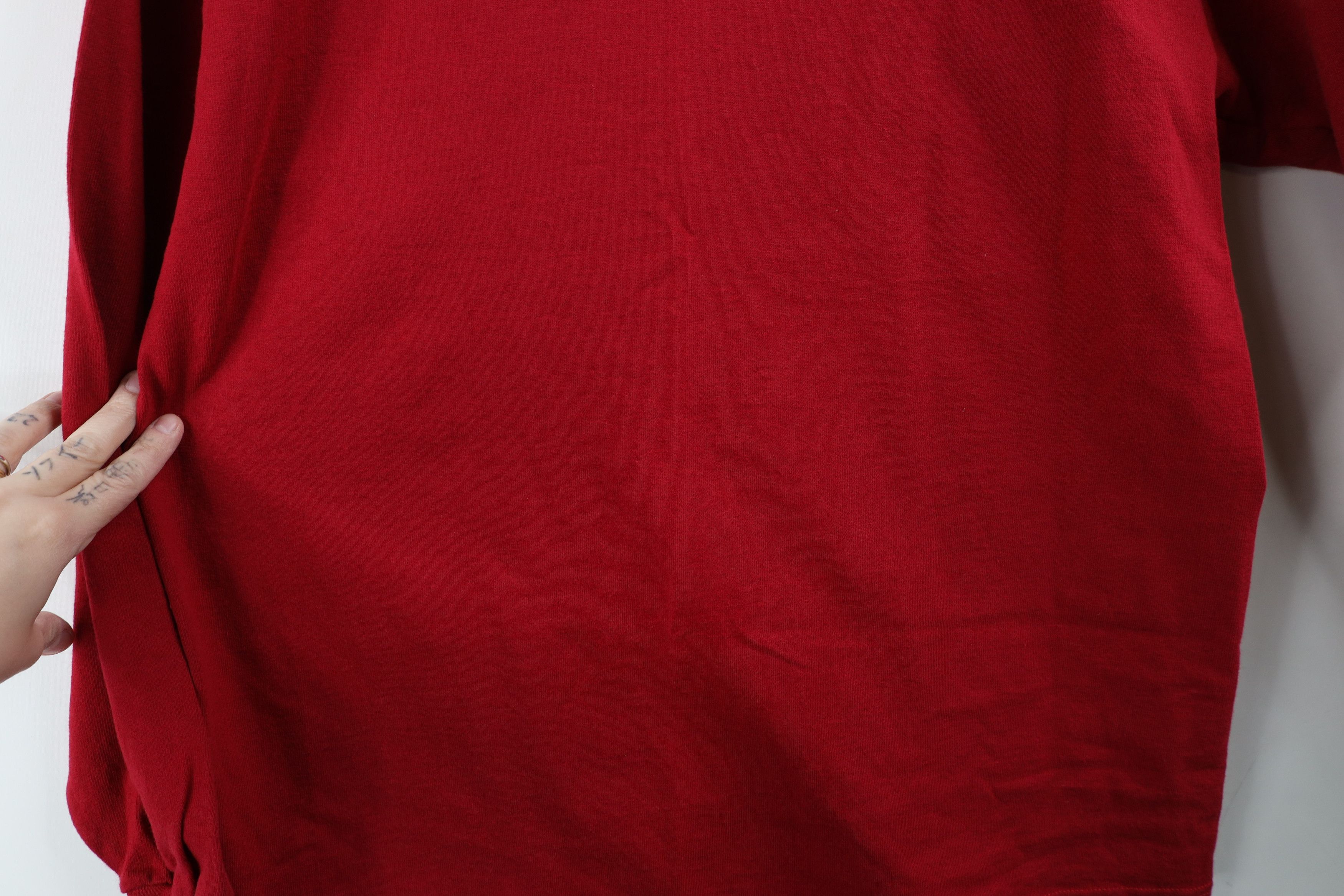 Vintage Vintage 90s Streetwear Turtleneck T-Shirt Red Cotton USA Size US M / EU 48-50 / 2 - 5 Thumbnail