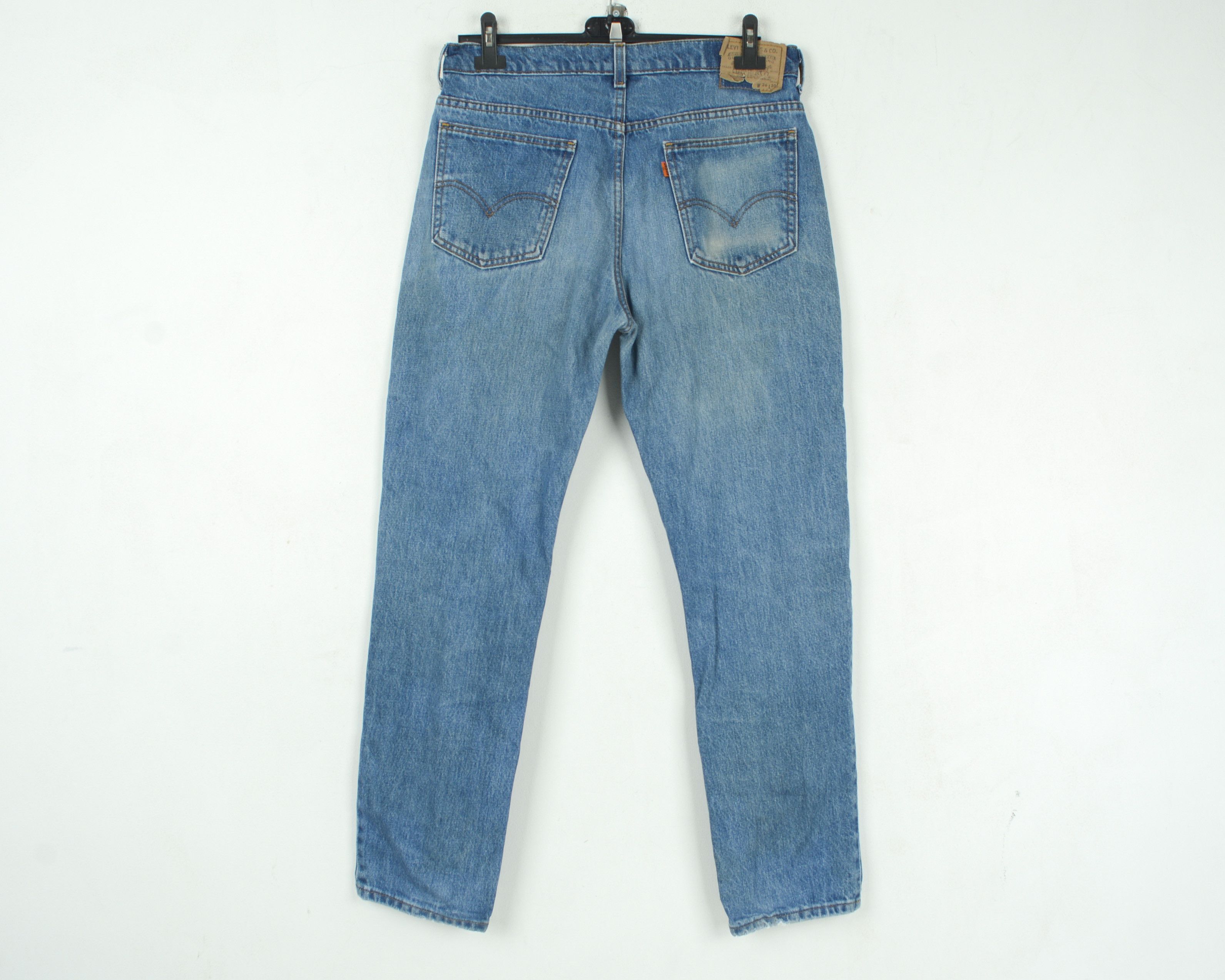 Levi's 610 Orange Tab W33 L32 Slim Fit Straight Jeans Denim 90's Size US 33 - 5 Thumbnail