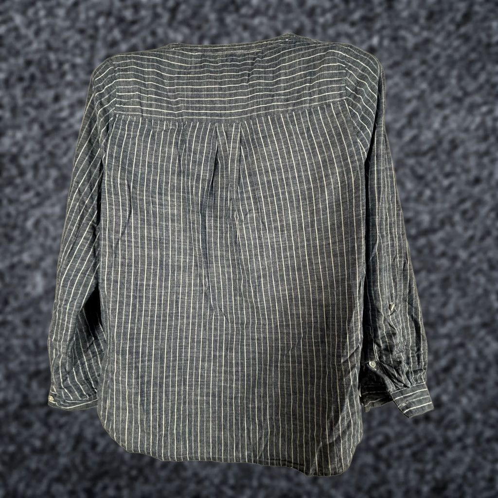Joie Joie Blouse Medium Blue & White Striped Cotton Long Sleeve Popover Top Womens Size M / US 6-8 / IT 42-44 - 1 Thumbnail