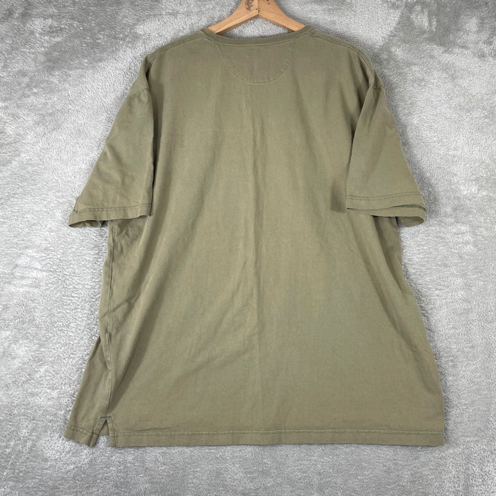 Duluth Trading Company Duluth Trading Co Longtail T Shirt Mens XL Green Short Sleeve Cotton Workwear Size US XL / EU 56 / 4 - 3 Thumbnail
