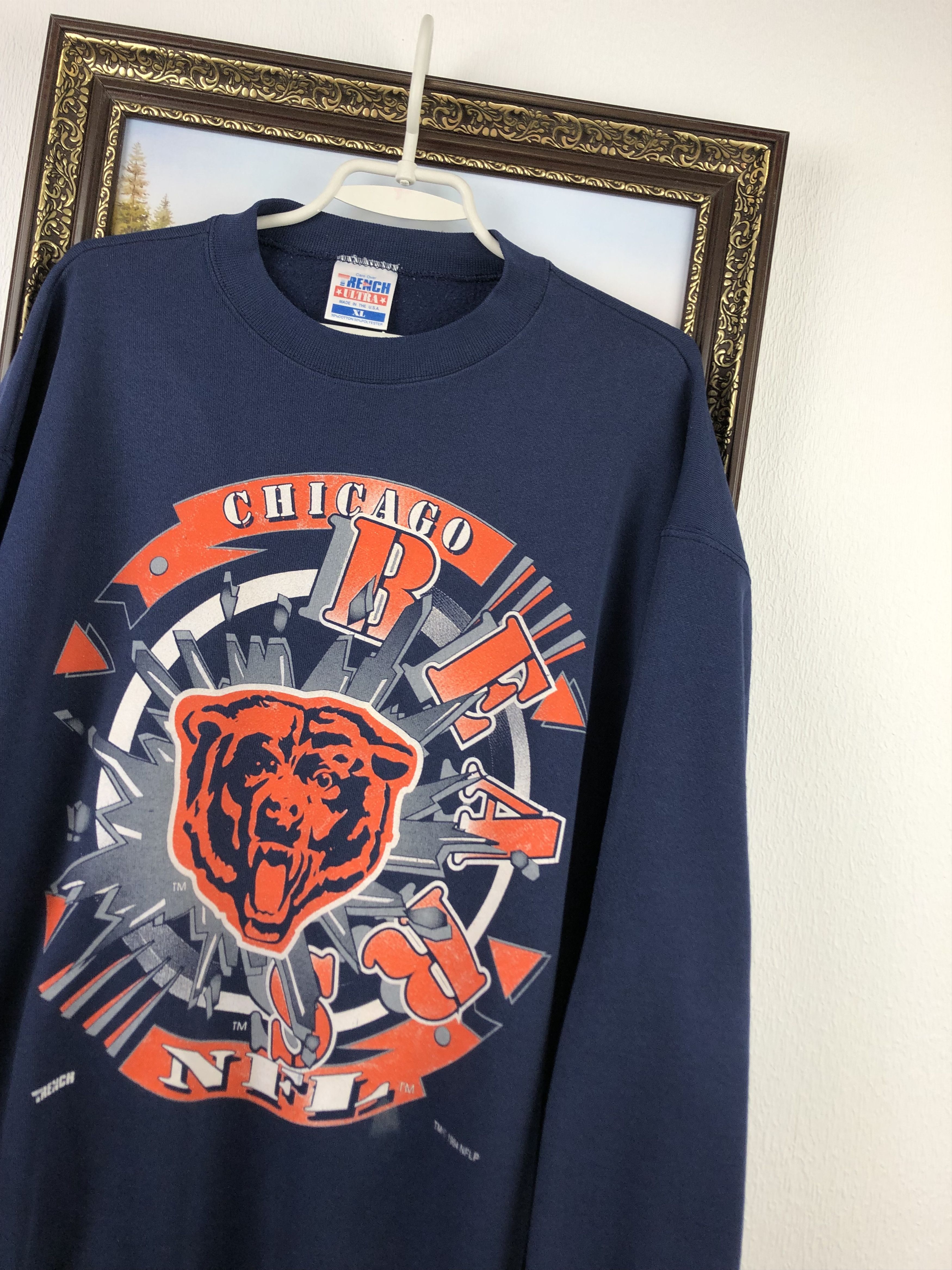 Vintage Vintage 90s Chicago Bears Graphic Crewneck Sweatshirt Rare Size US XL / EU 56 / 4 - 4 Thumbnail