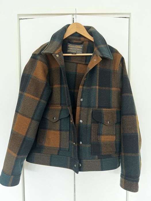 Filson Filson Mackinaw Wool Work Jacket Pine Black Plaid - S - NWT ...