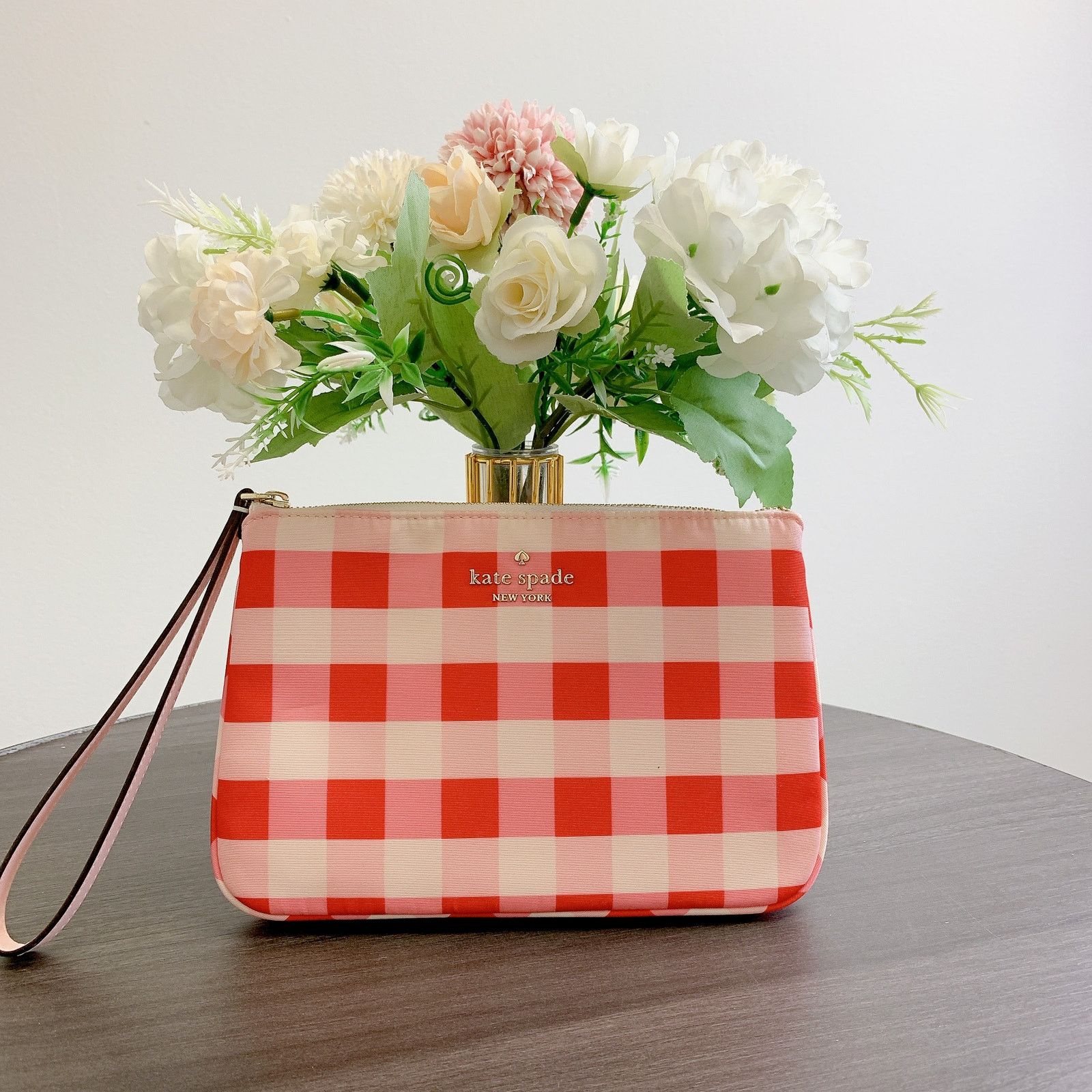Kate Spade Kate Spade KG604 Chelsea Gingham Medium Wristlet Size ONE SIZE - 1 Thumbnail