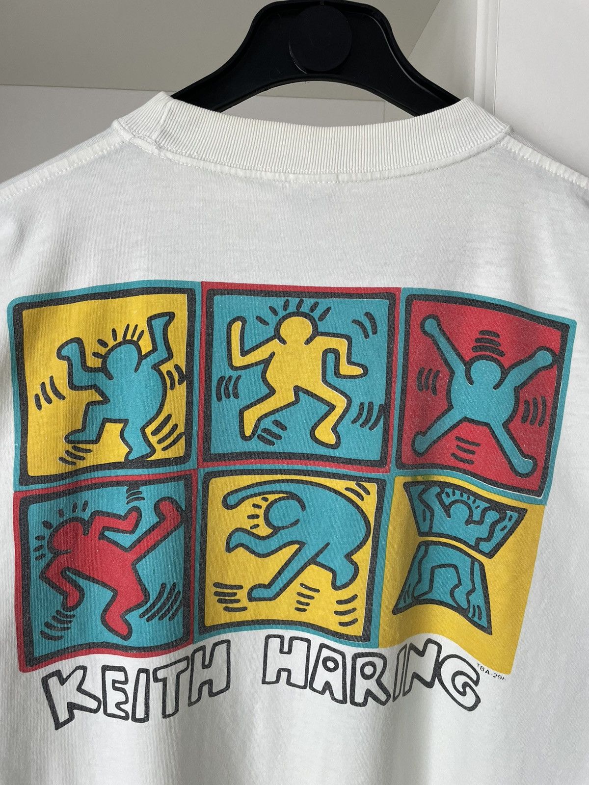 Keith Haring × Vintage Vintage Keith Haring T-Shirt Art Figures In Motion 90s Rare Size US L / EU 52-54 / 3 - 5 Thumbnail