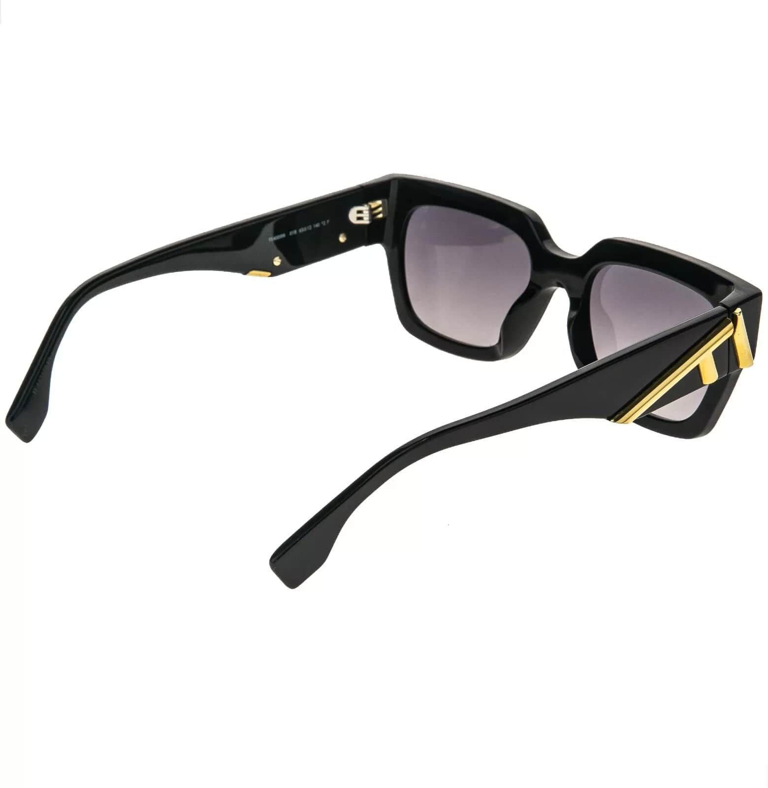 Fendi FENDI FIRST 40099 Fashion Square Sunglasses FE40099I 01B Size ONE SIZE - 2 Thumbnail