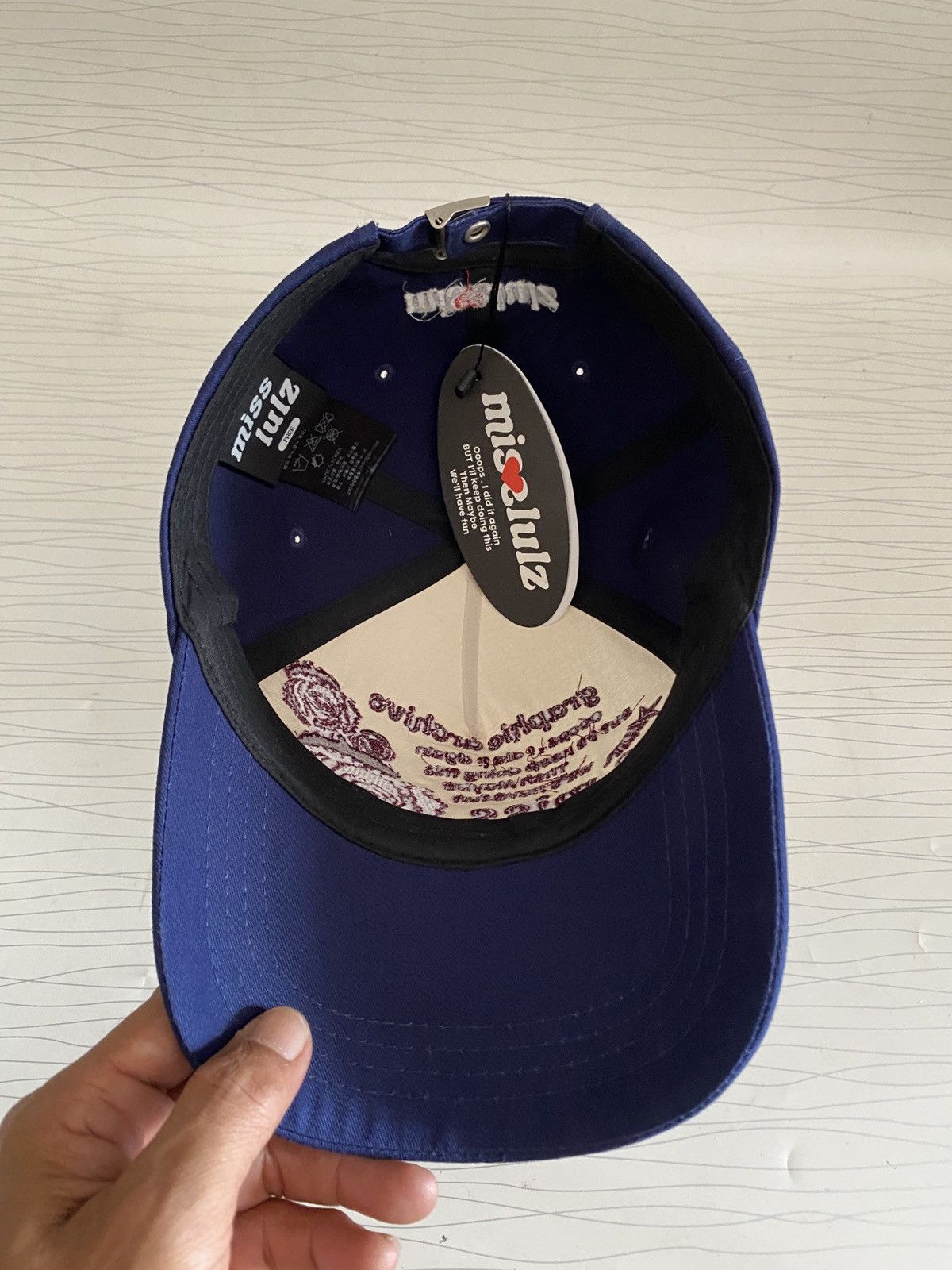 If Six Was Nine y2k Graphic Archive Misslulz Poem Strap Cap Size ONE SIZE - 8 Thumbnail