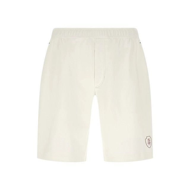 Brunello Cucinelli BRUNELLO CUCINELLI White Interlock Shorts New & Authentic (M Size US 34 / EU 50 - 1 Thumbnail
