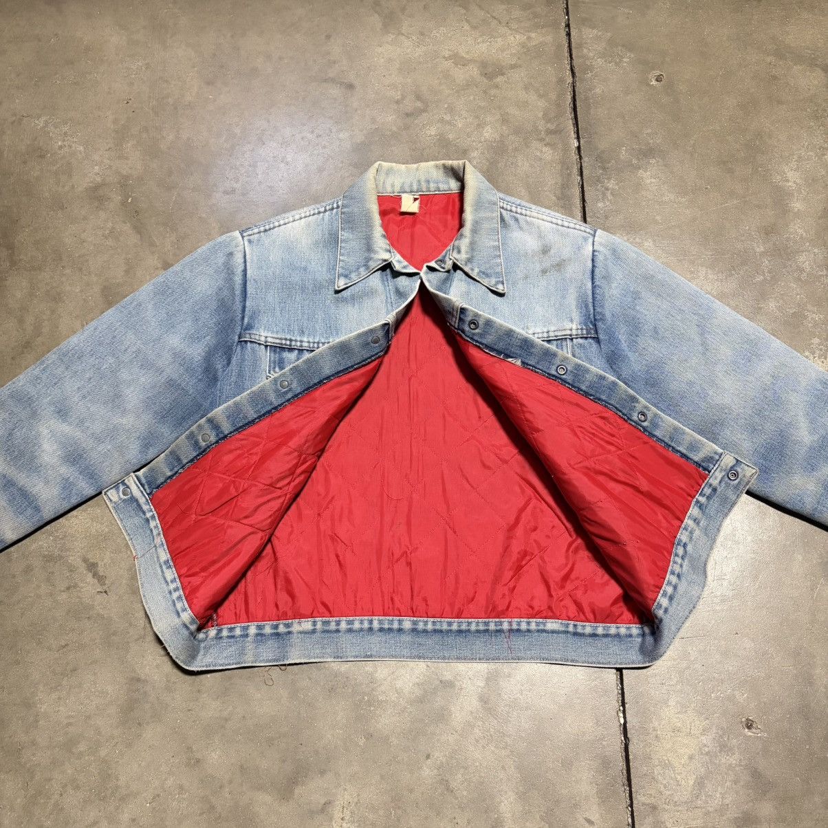 Oshkosh Vintage Denim Trucker Jacket Faded Washed Distressed 70s USA Size US L / EU 52-54 / 3 - 11 Thumbnail