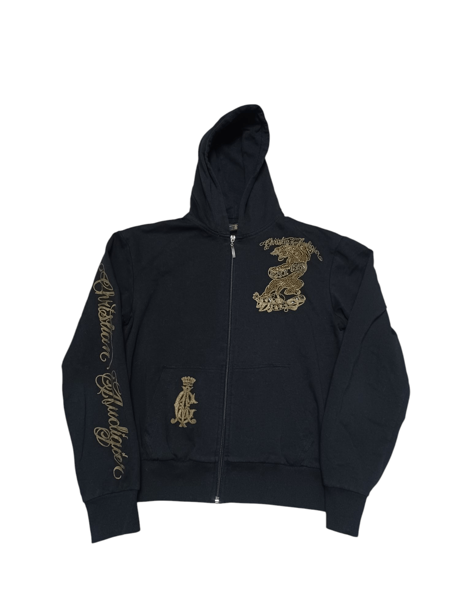 Christian Audigier CHRISTIAN AUDIGER BIGLOGO LADY`S HOODIE Size L / US 10 / IT 46 - 3 Thumbnail