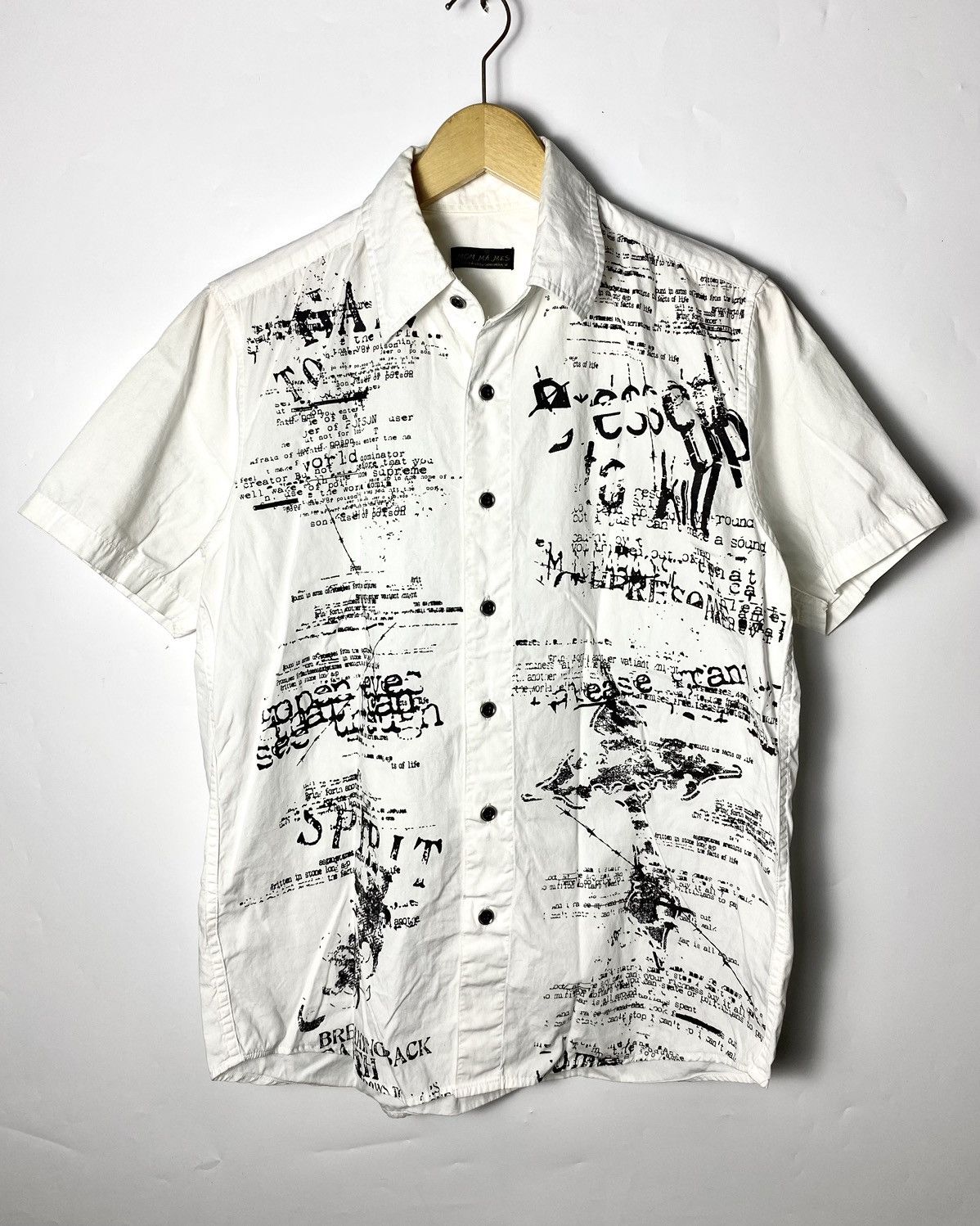 Beauty Beast × Japanese Brand mon ma mes poem script botton shirt Size US M / EU 48-50 / 2 - 3 Thumbnail