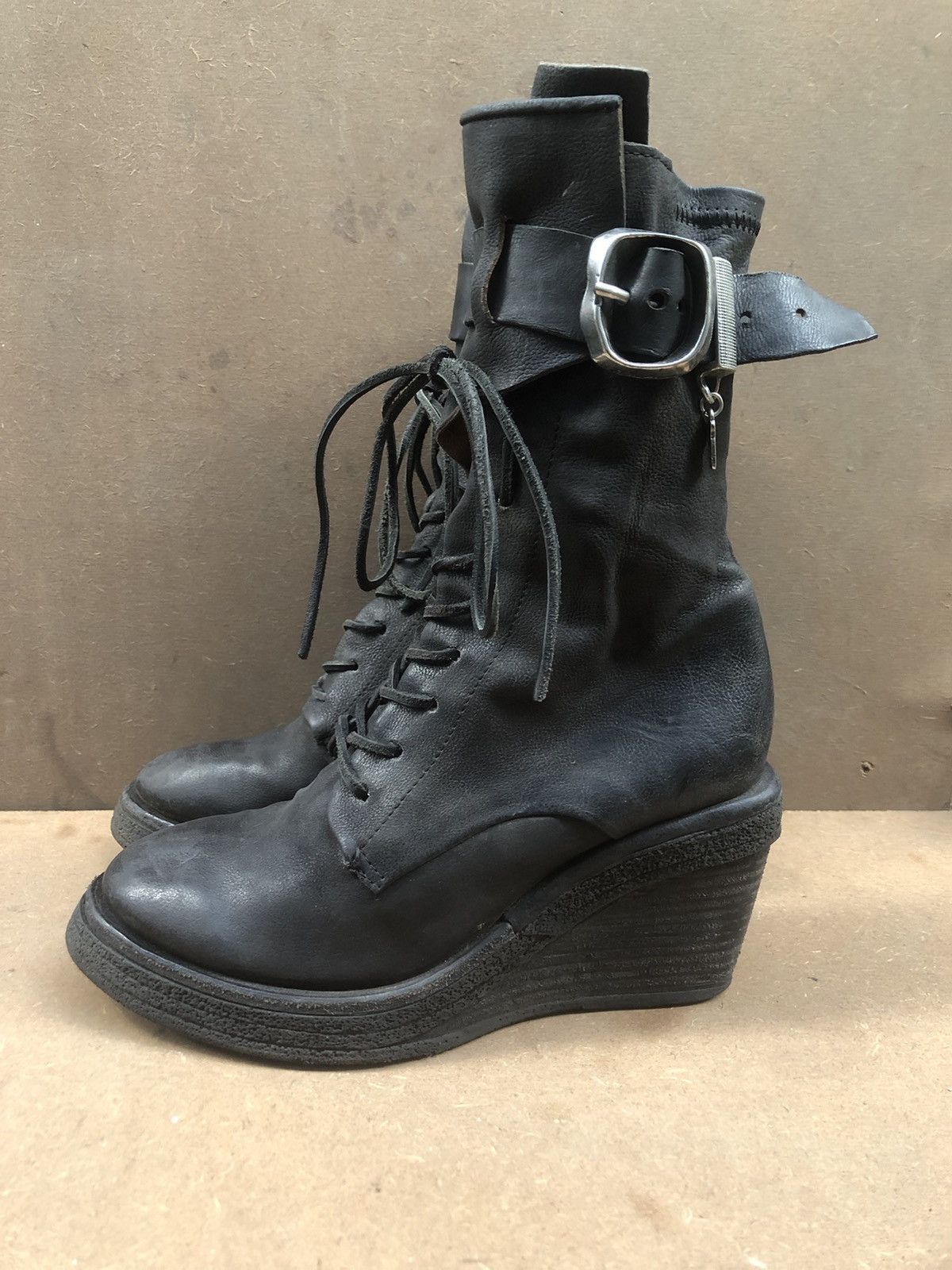 A.S.98 A.S 98 Grey Leather Women’s Boots Size 38 Size US 8 / IT 38 - 11 Thumbnail