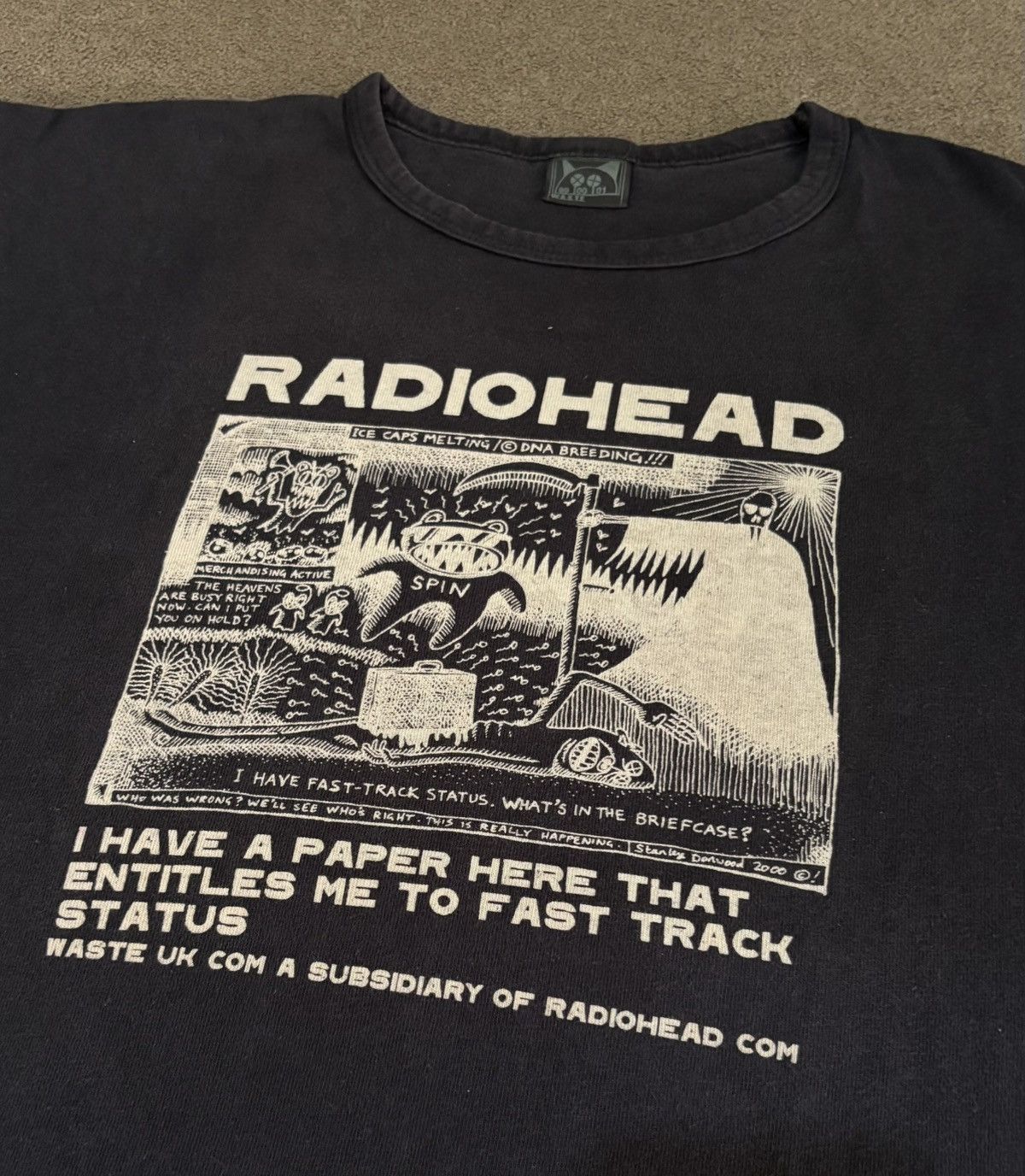 Band Tees Vtg Radiohead Fast Track Pyramid Song,Oasis,Britpop Size US M / EU 48-50 / 2 - 7 Thumbnail