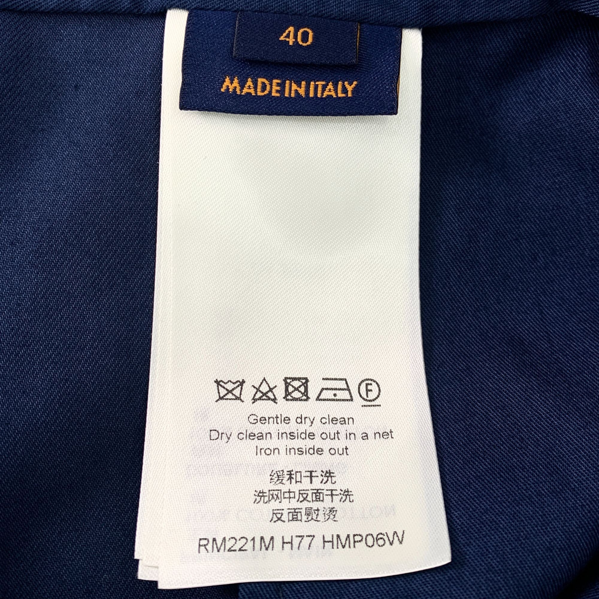 Louis Vuitton Louis Vuitton X Nigo Navy Cotton Casual Trousers Size 40 Size 40" / US 18 - 4 Thumbnail